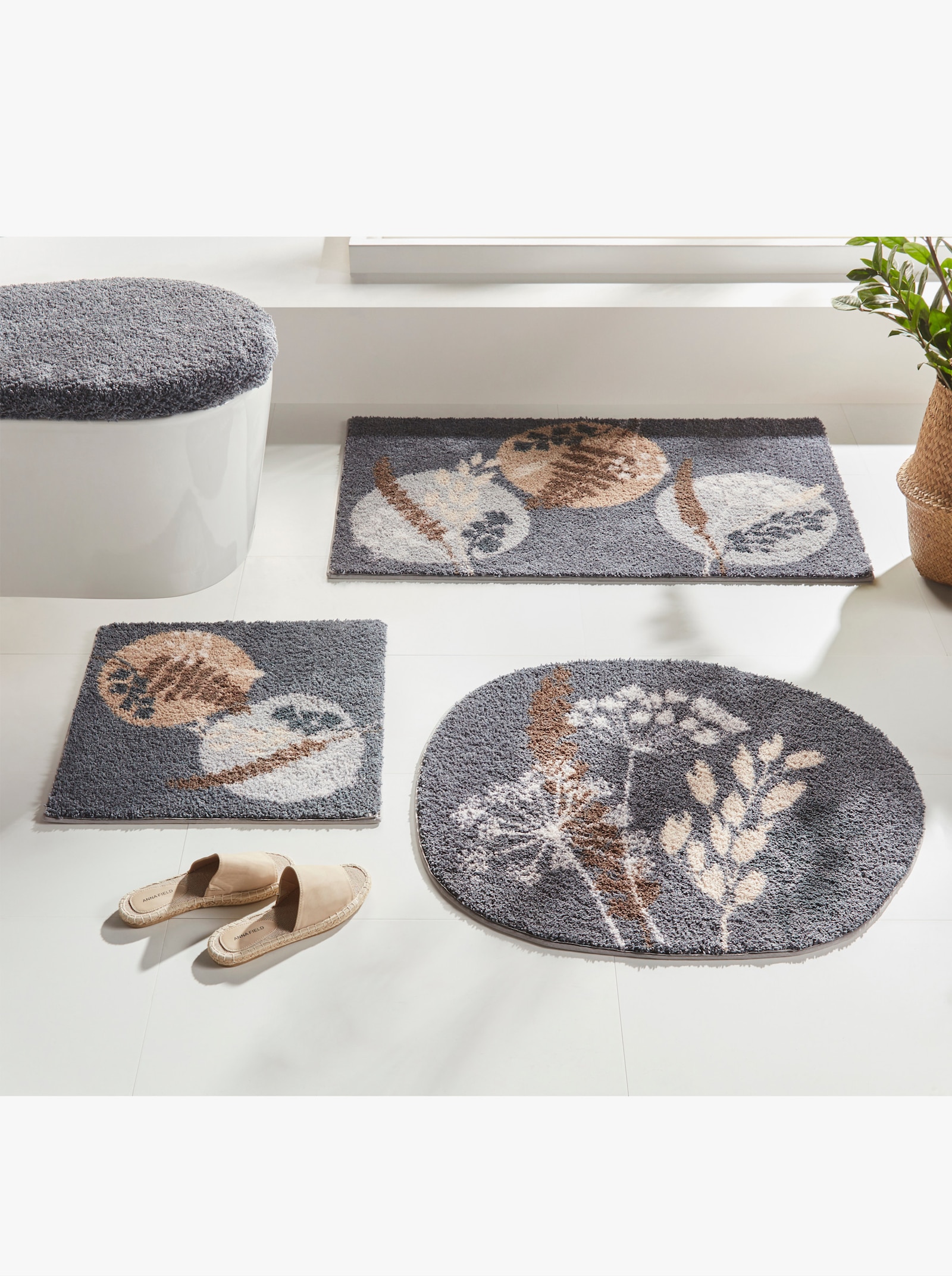 Salonloewe Badmat - antraciet/grijs