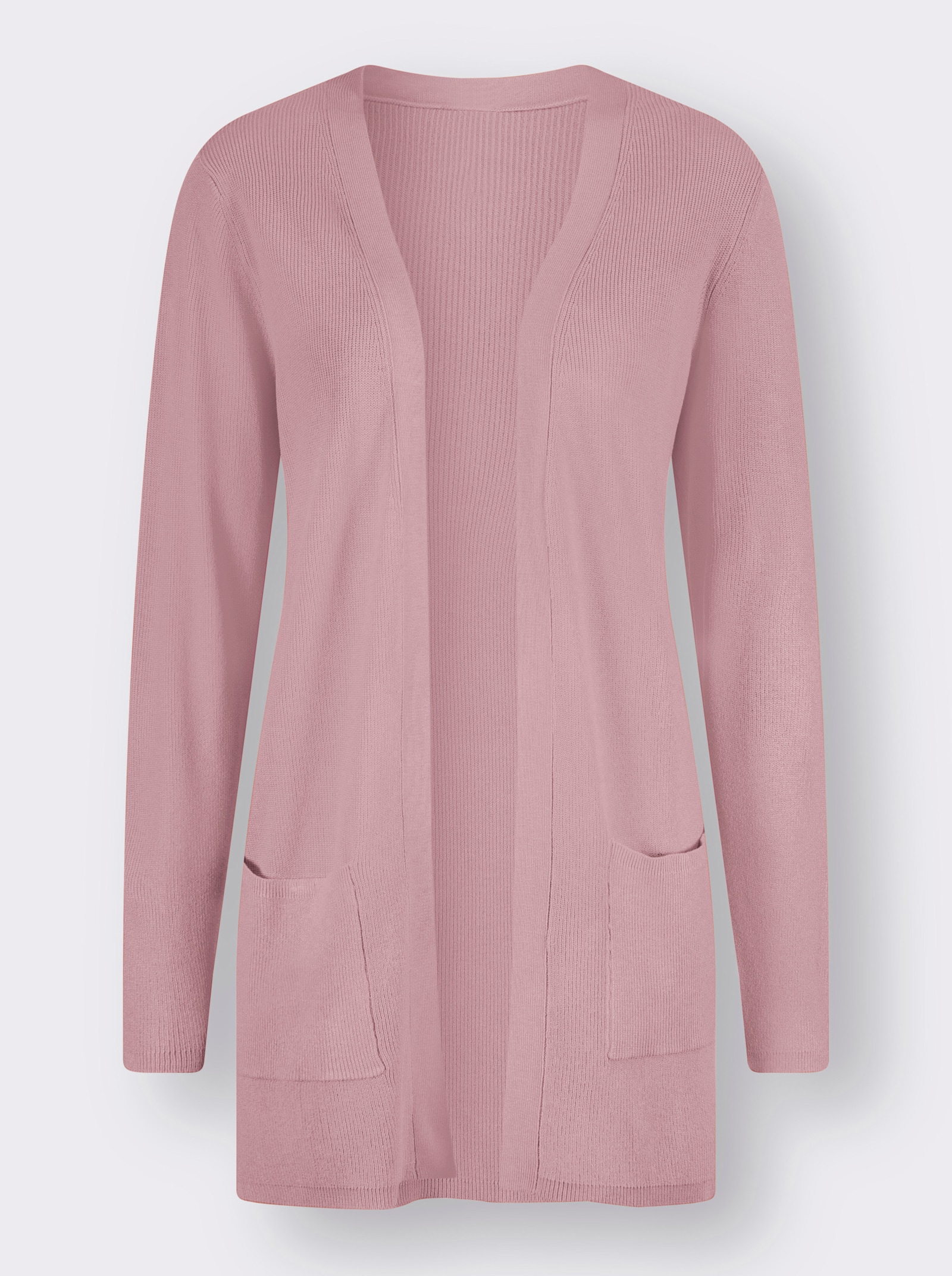 Longstrickjacke in Viskose-Qualität - hortensie