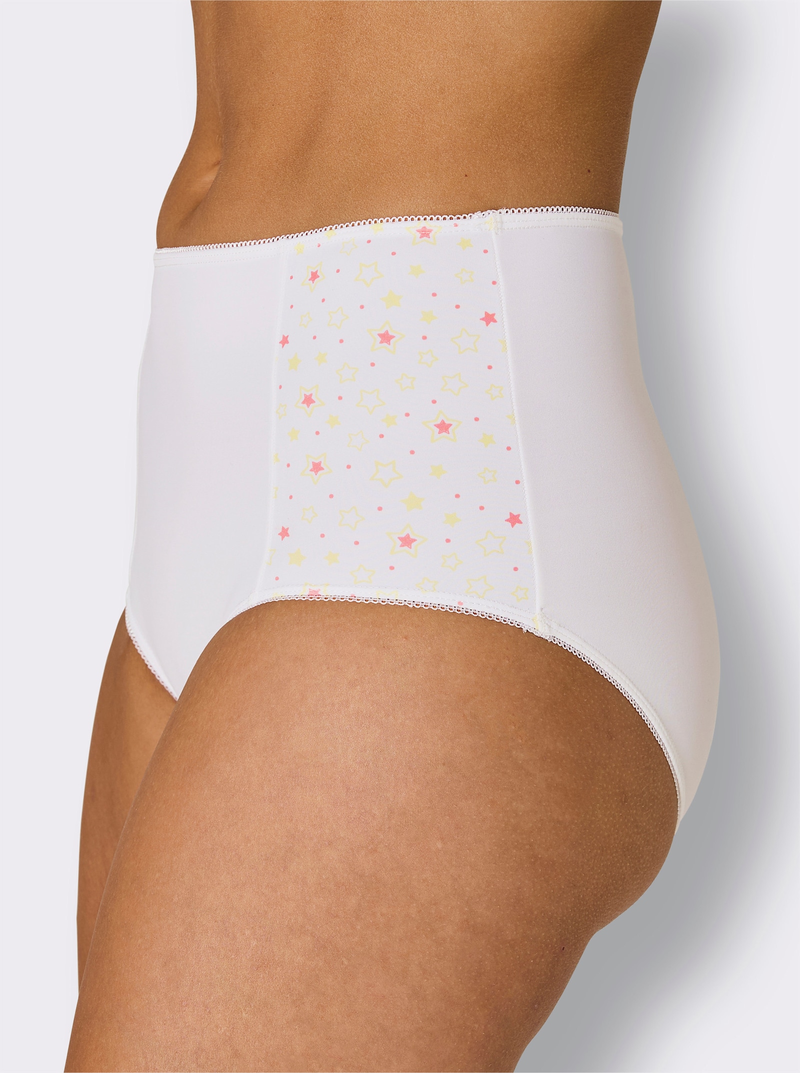 wäschepur Taillenslip - weiß-zitrone