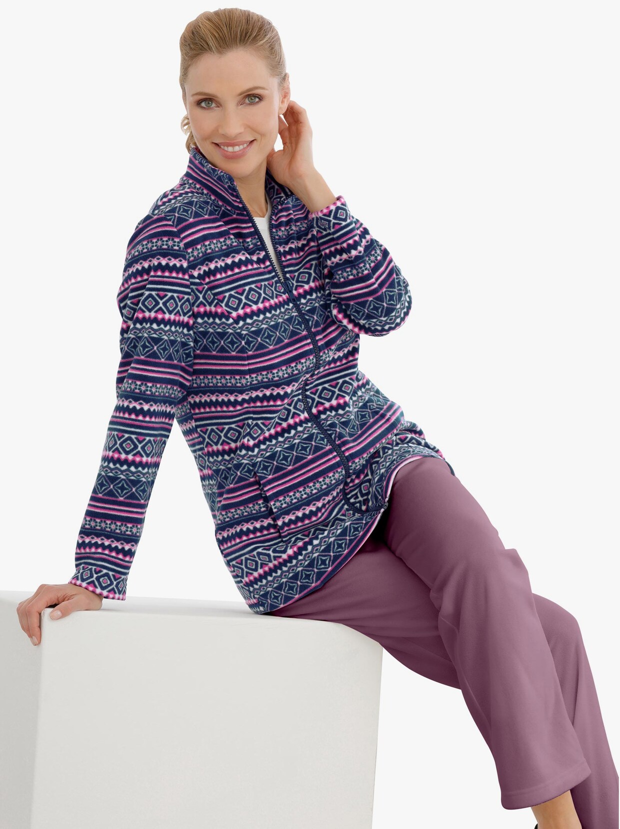 Fleece-Hose - orchidee