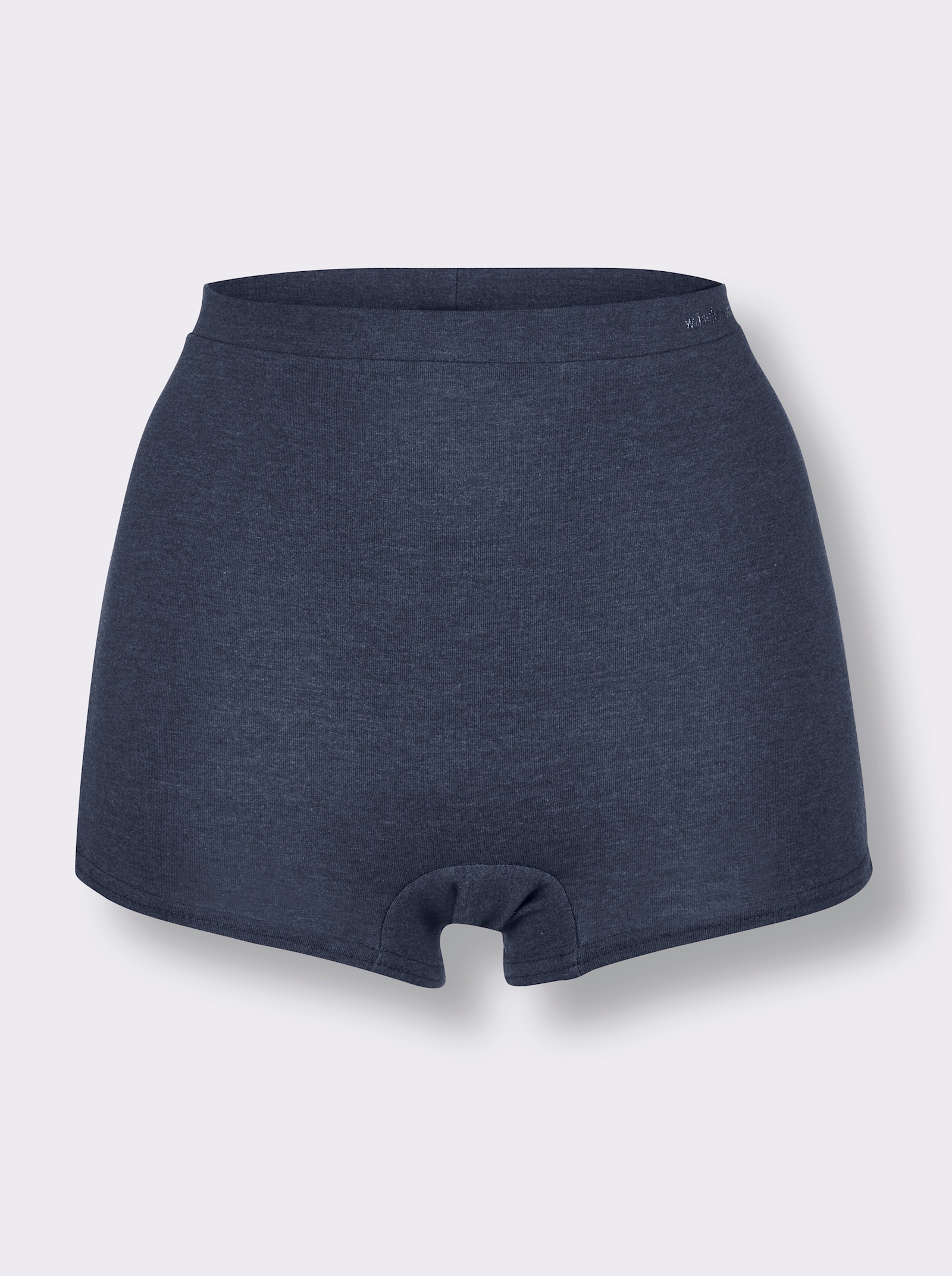 wäschepur Panty mit bequemem Softbund - 2x marine-meliert + 2x dunkelrot-meliert