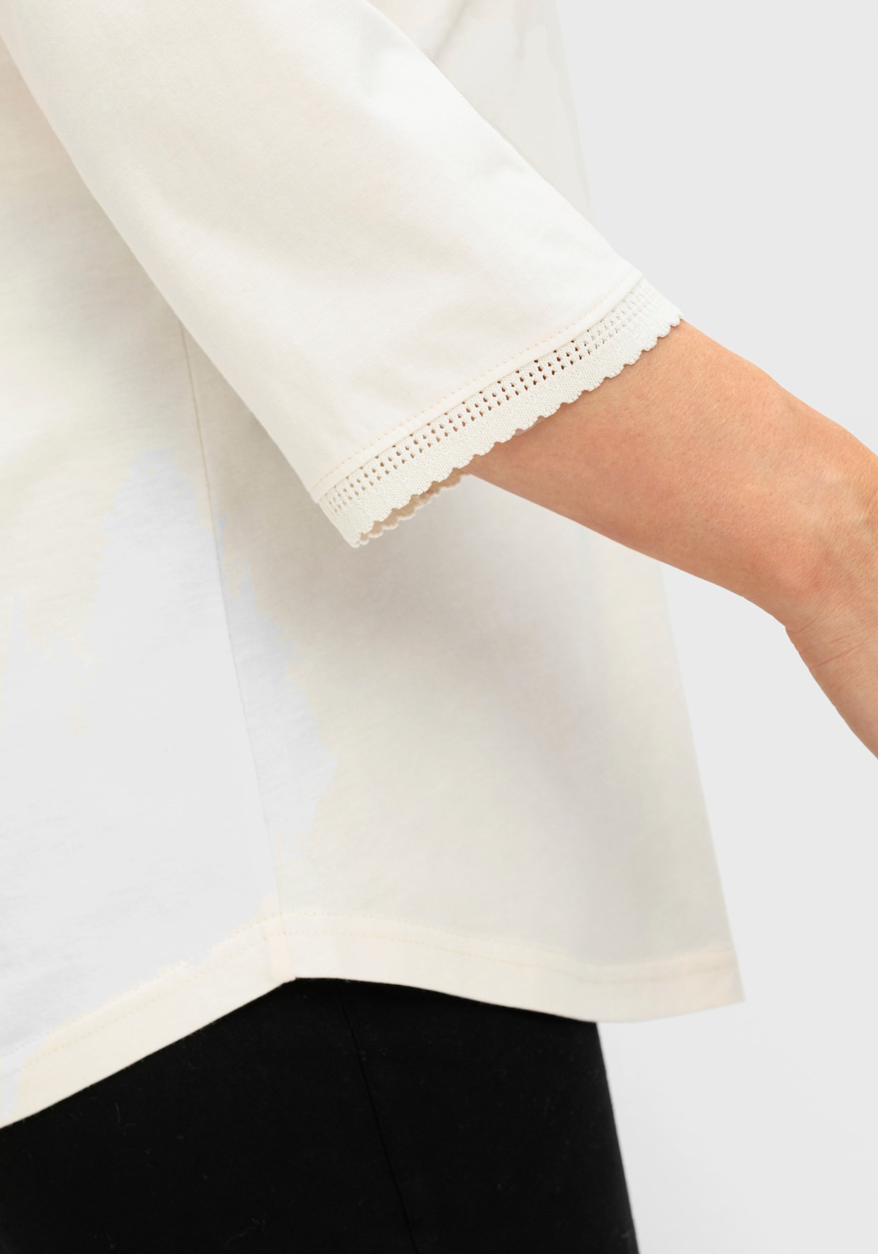 sheego 3/4-Arm-Shirt - champagner