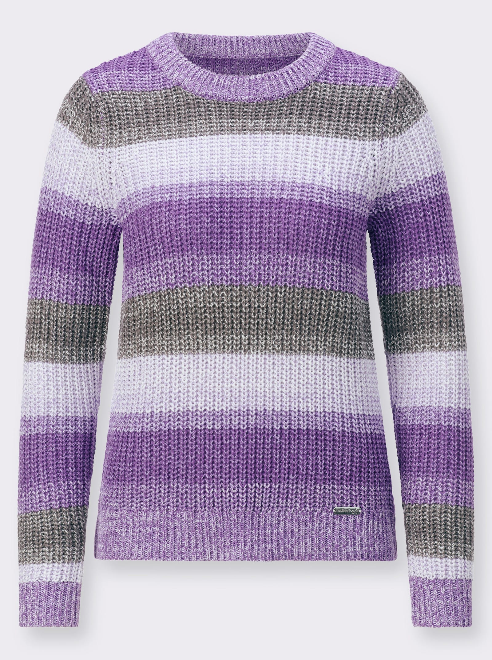 Langarm-Pullover im Farbverlauf - lila-lavendel