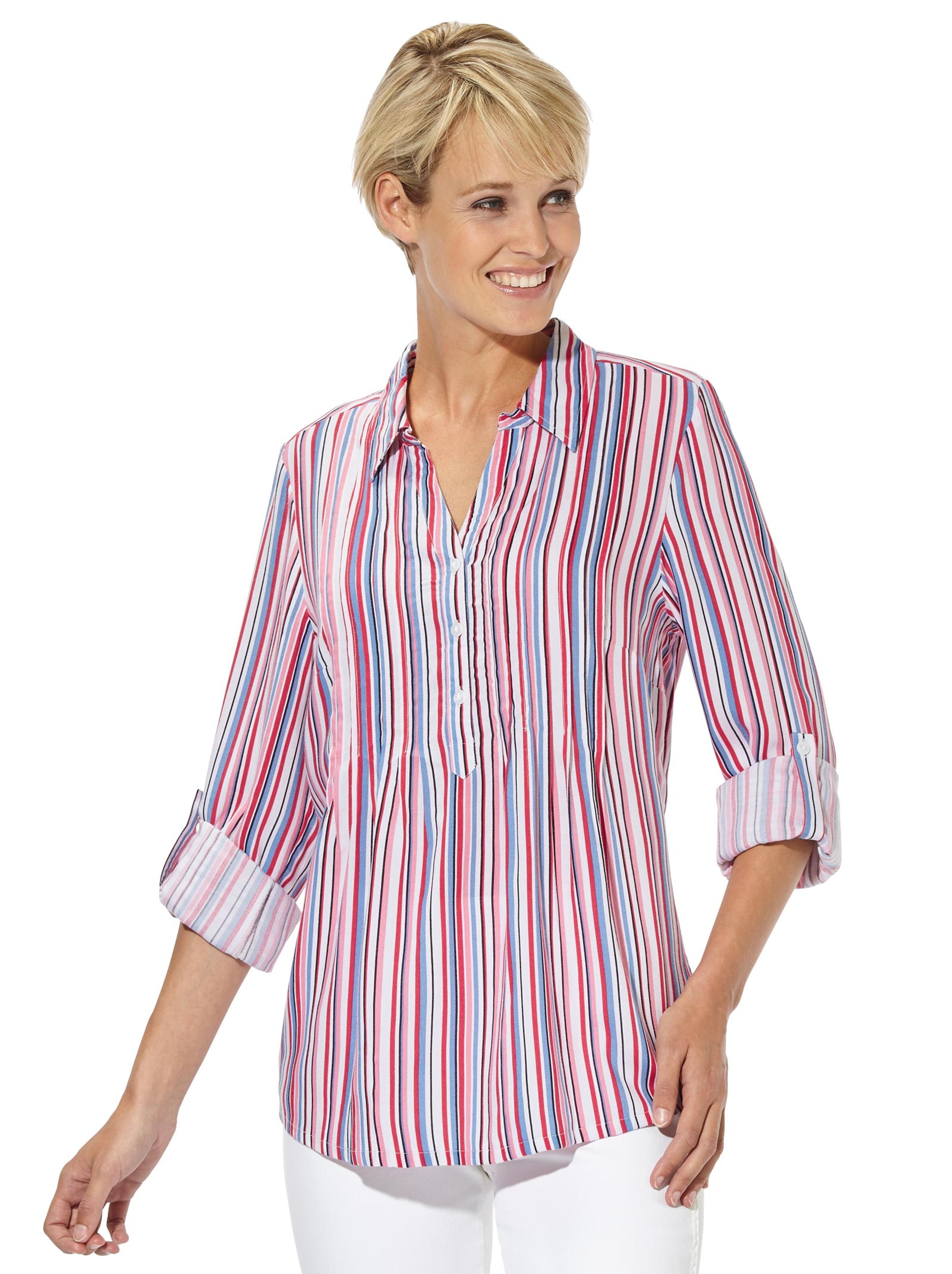 Bluse - weiß-gestreift