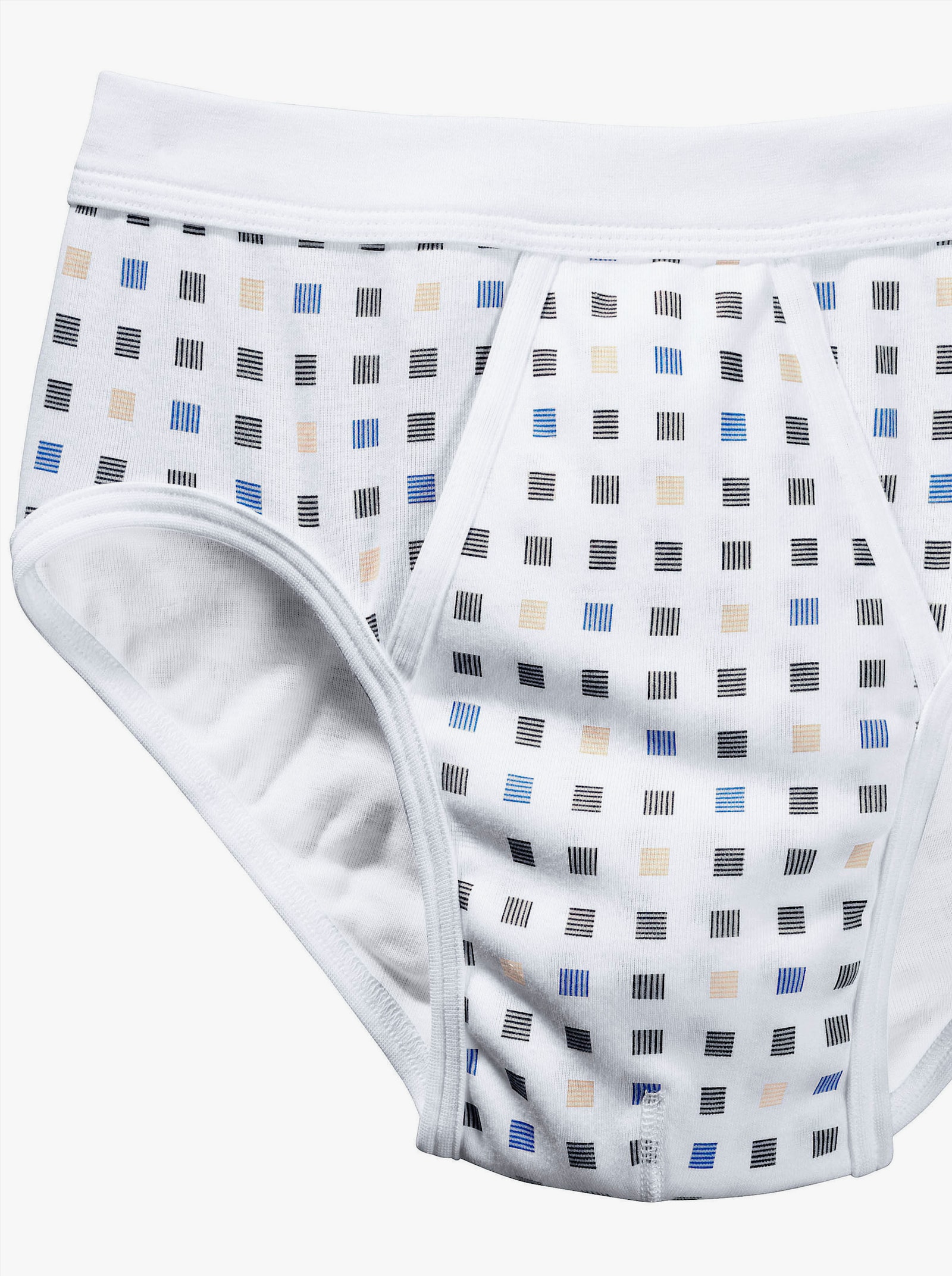 Schiesser Kalsong - vit, tryckt