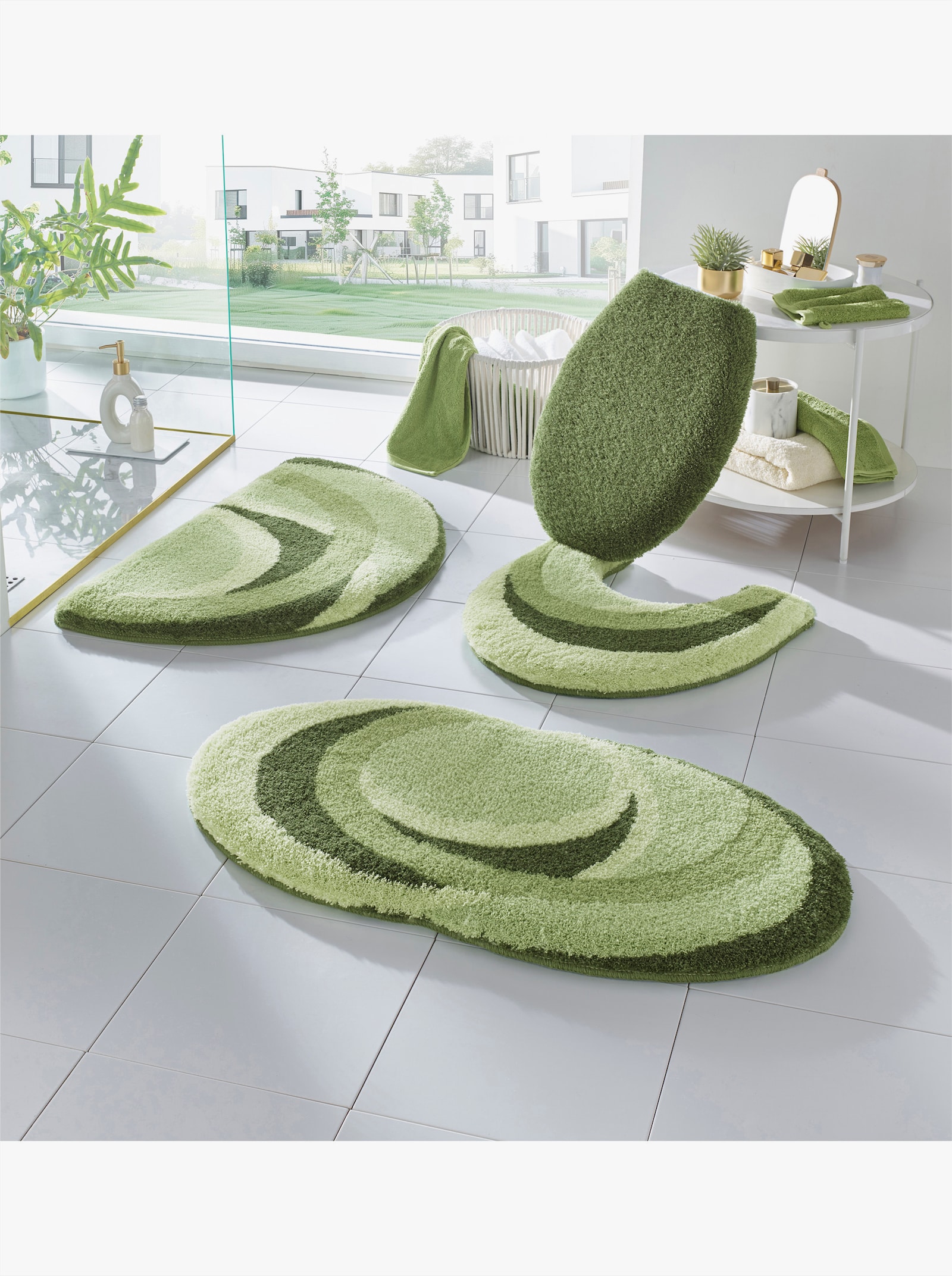 Kleine Wolke Badematte - lindgrün