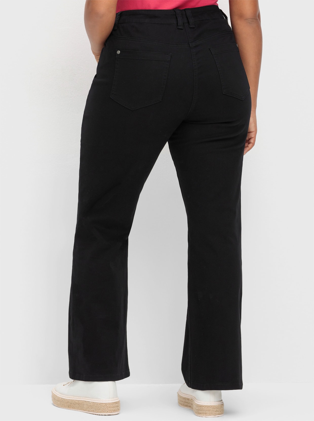 sheego Stretchbroek - zwart