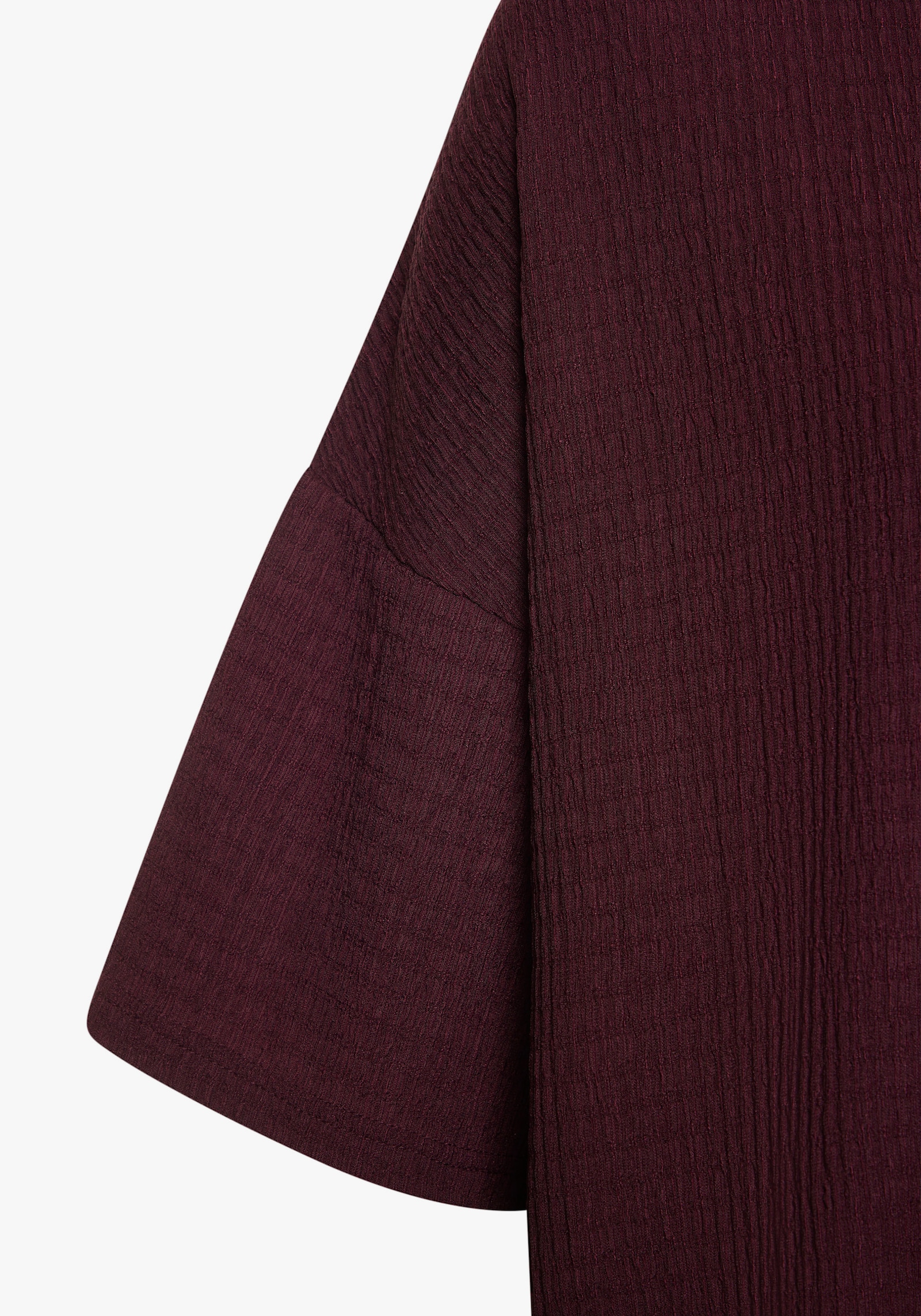 LASCANA Kurzarmshirt - aubergine
