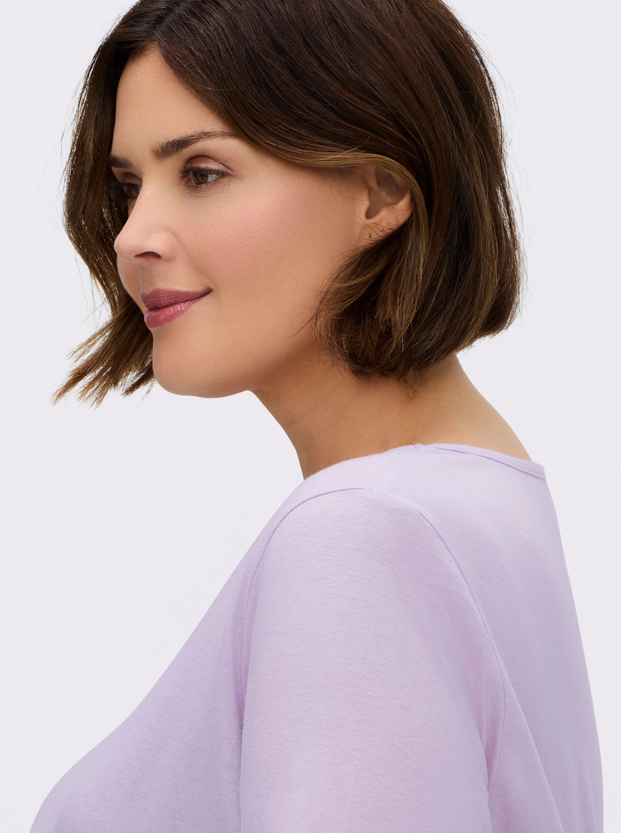 Longshirt - flieder + mint