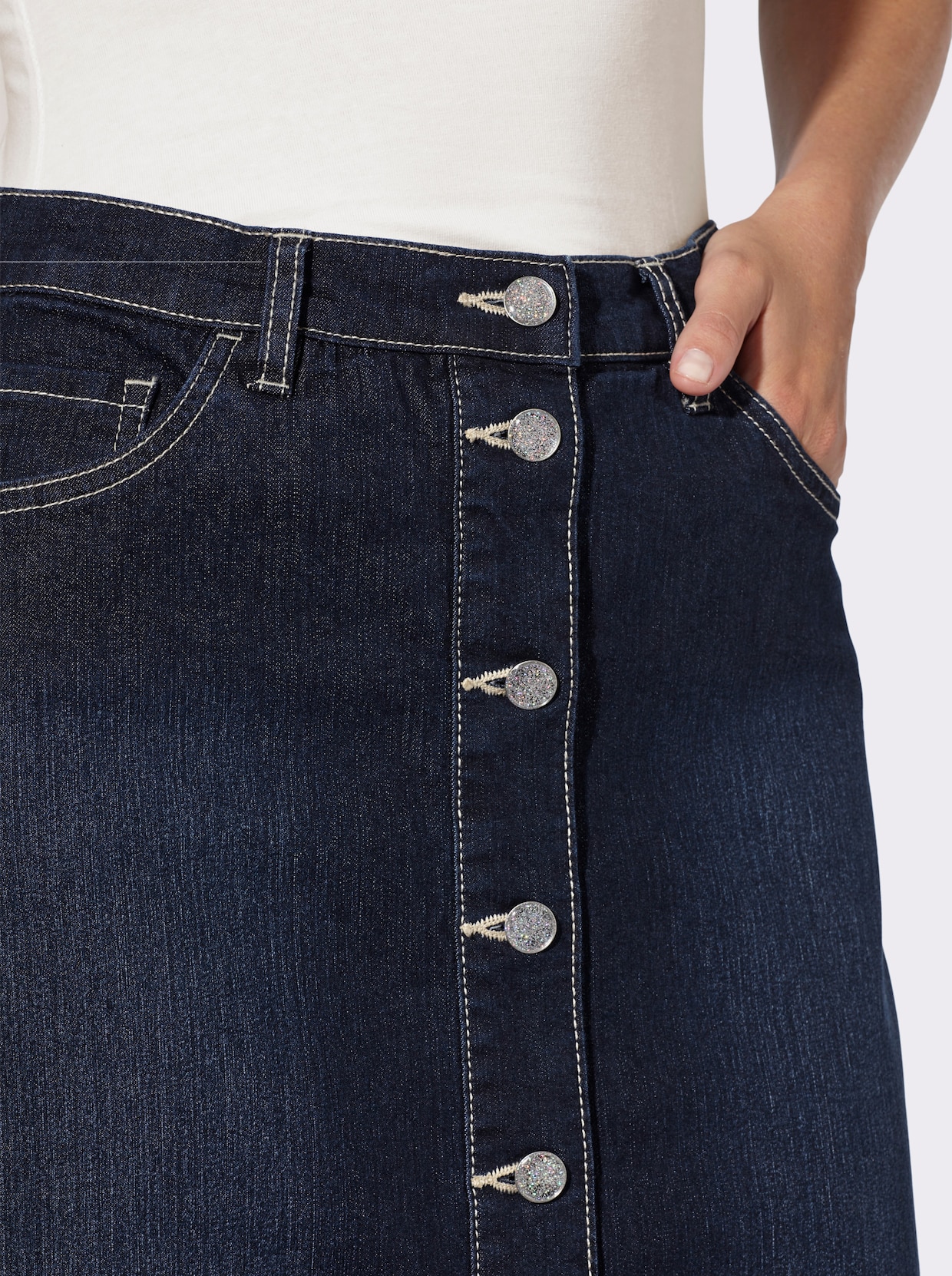heine Jeansrock - dark blue