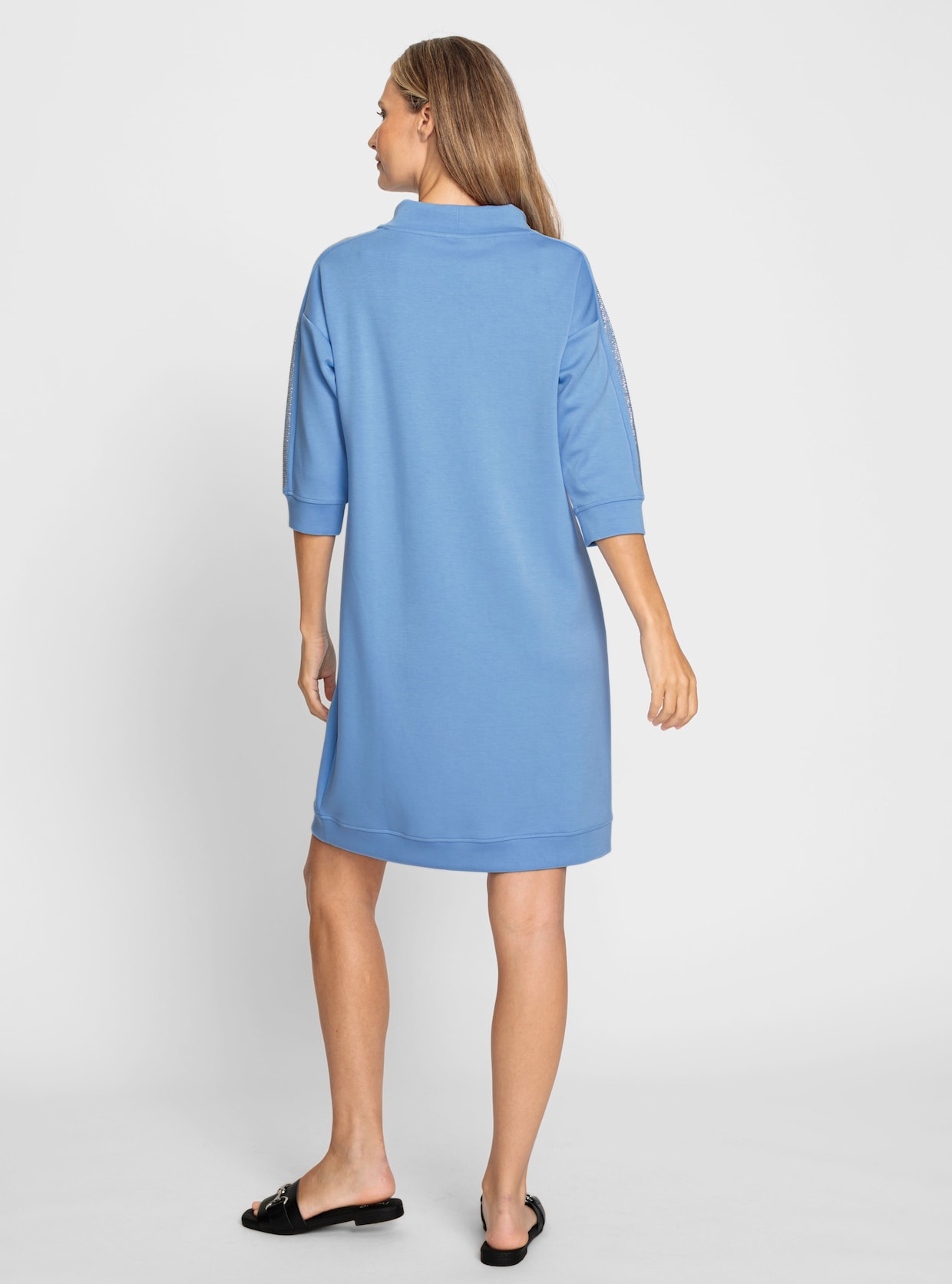 heine Robe en matière sweat - bleu ciel