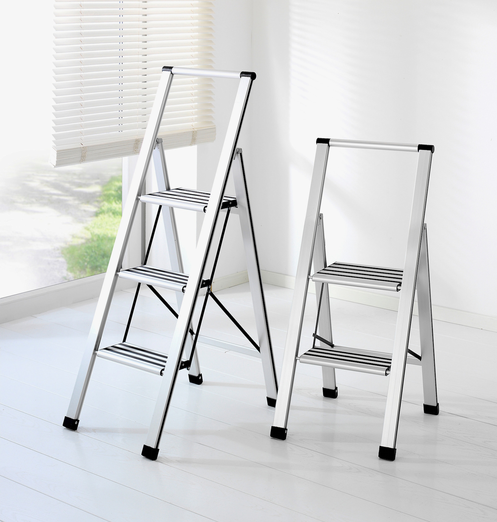 heine home Trittleiter - silberfarben