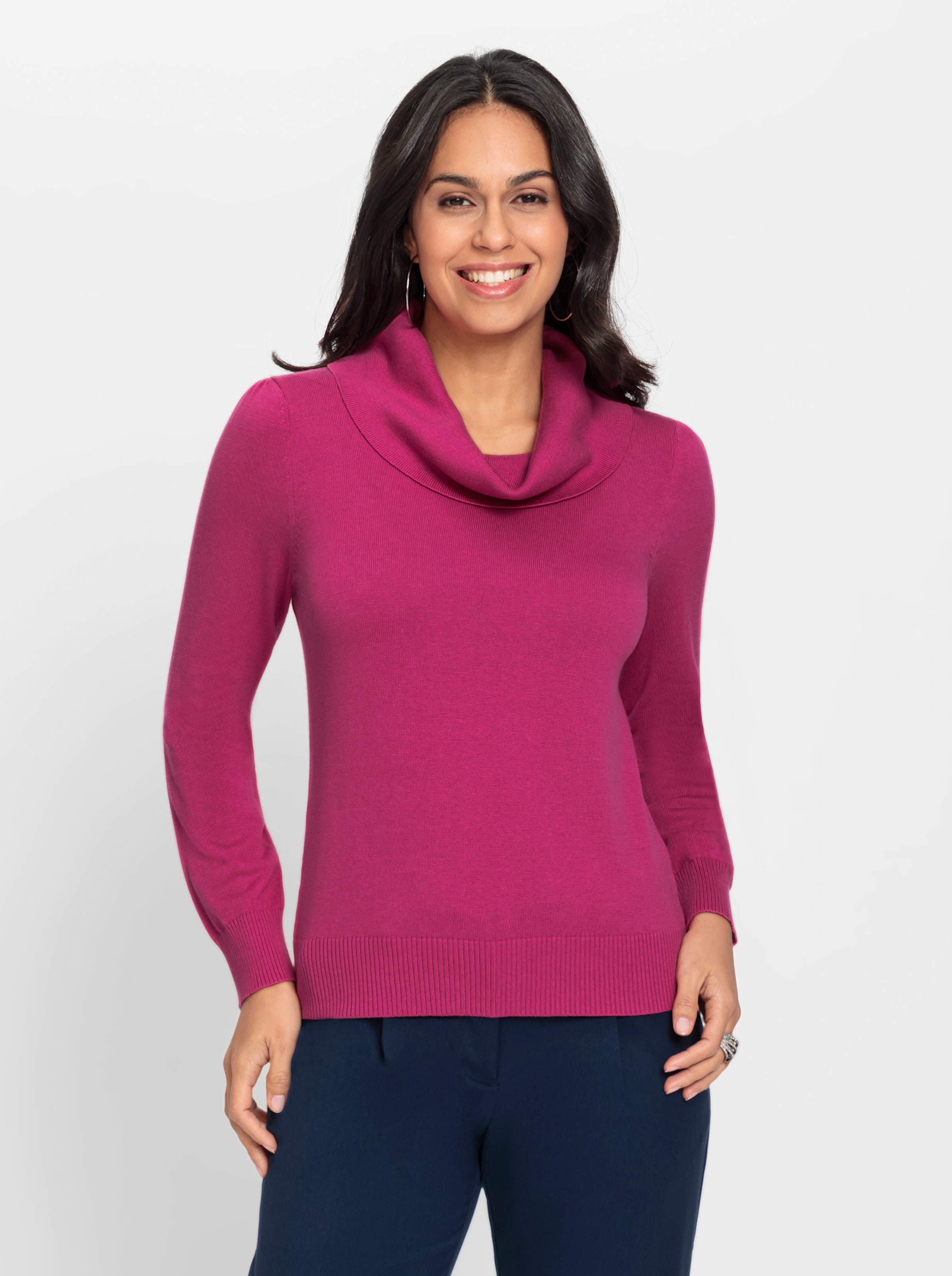 Fuchsia Wasserfallpullover - Bild 2