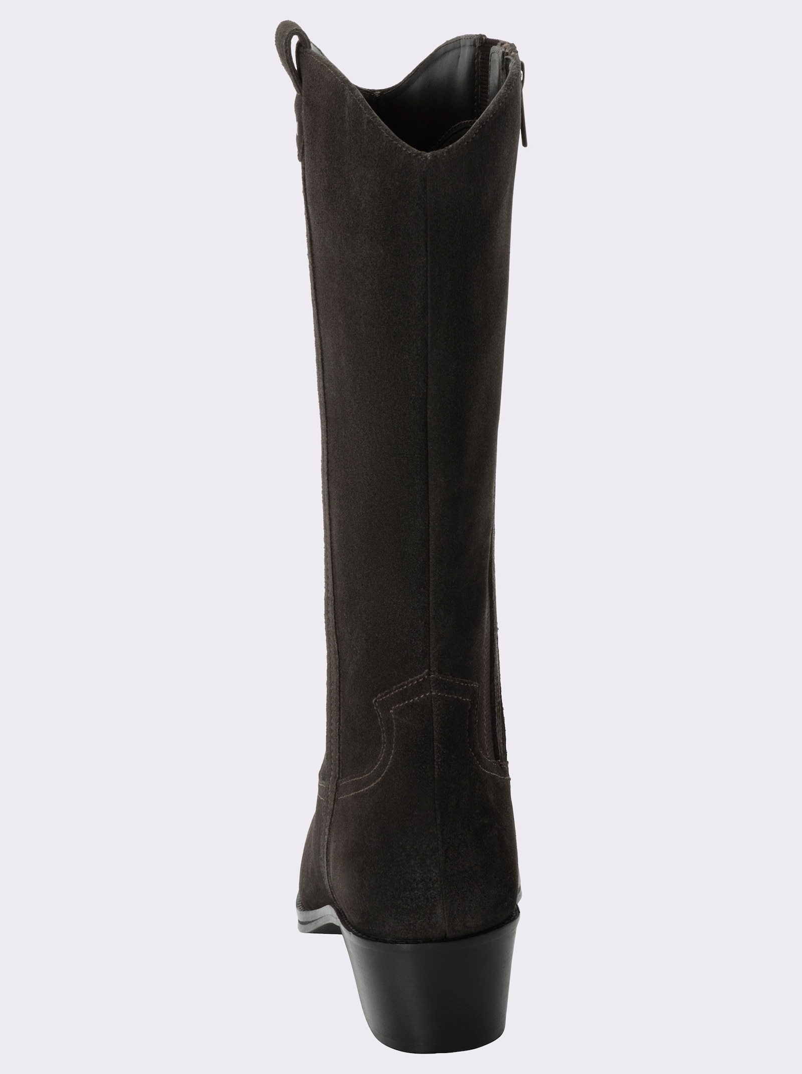 sheego Weitschaftstiefel im Cowboy-Look - schoko