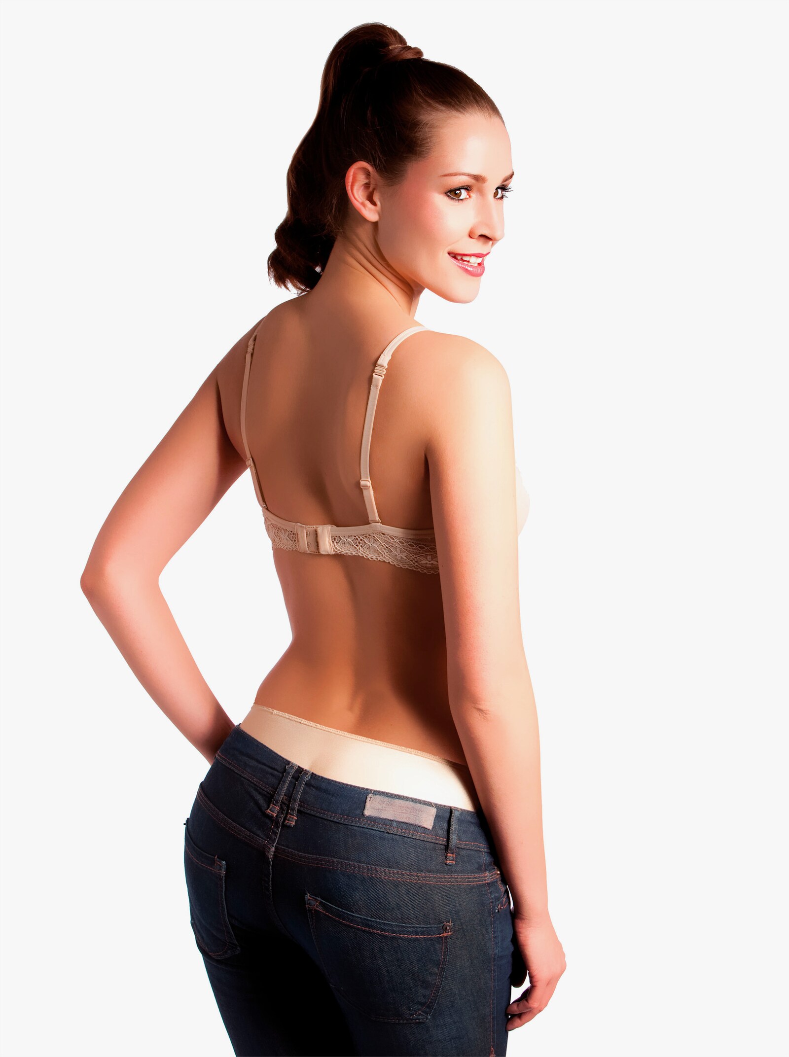 Po-Push-up-Slip mit Schaumstoff - haut