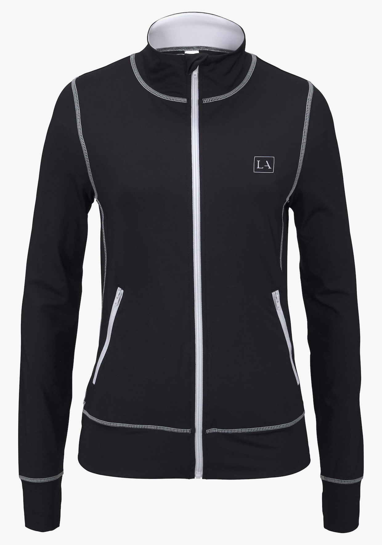 LASCANA ACTIVE Veste de sport - noir-blanc