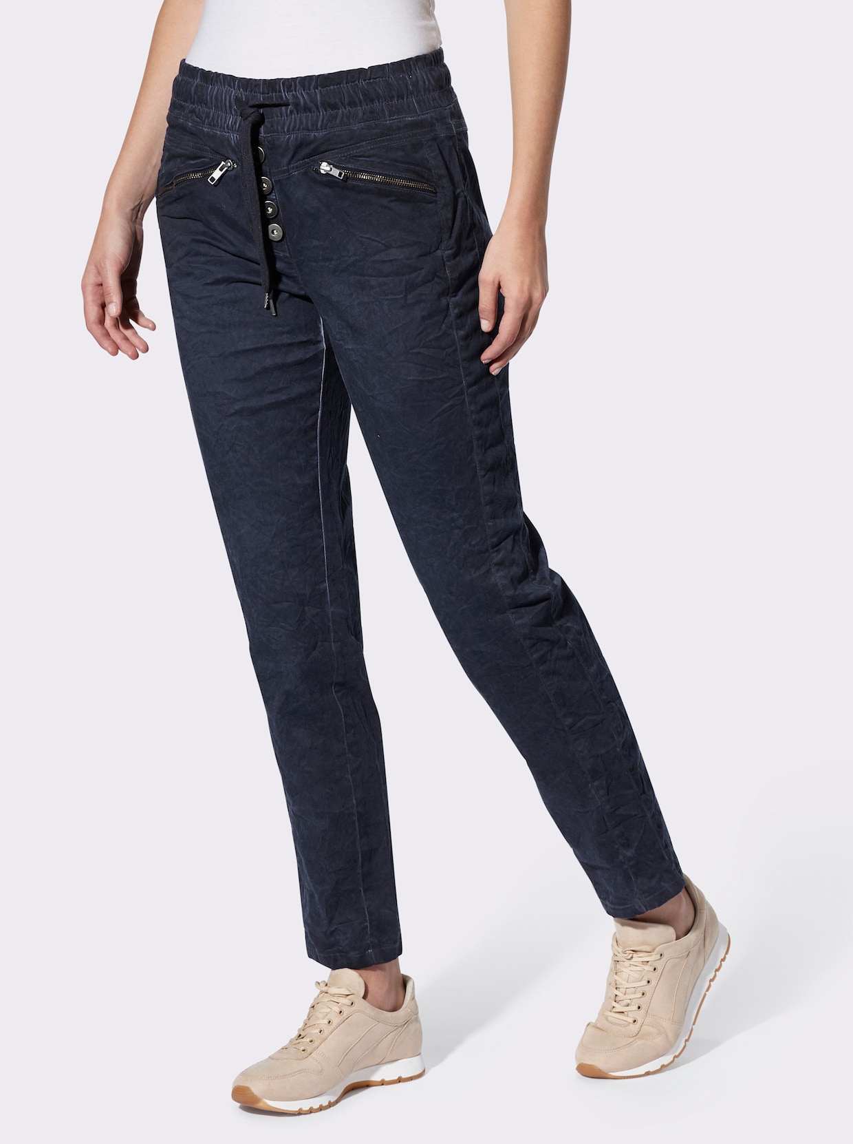 heine comfortbroek - marine