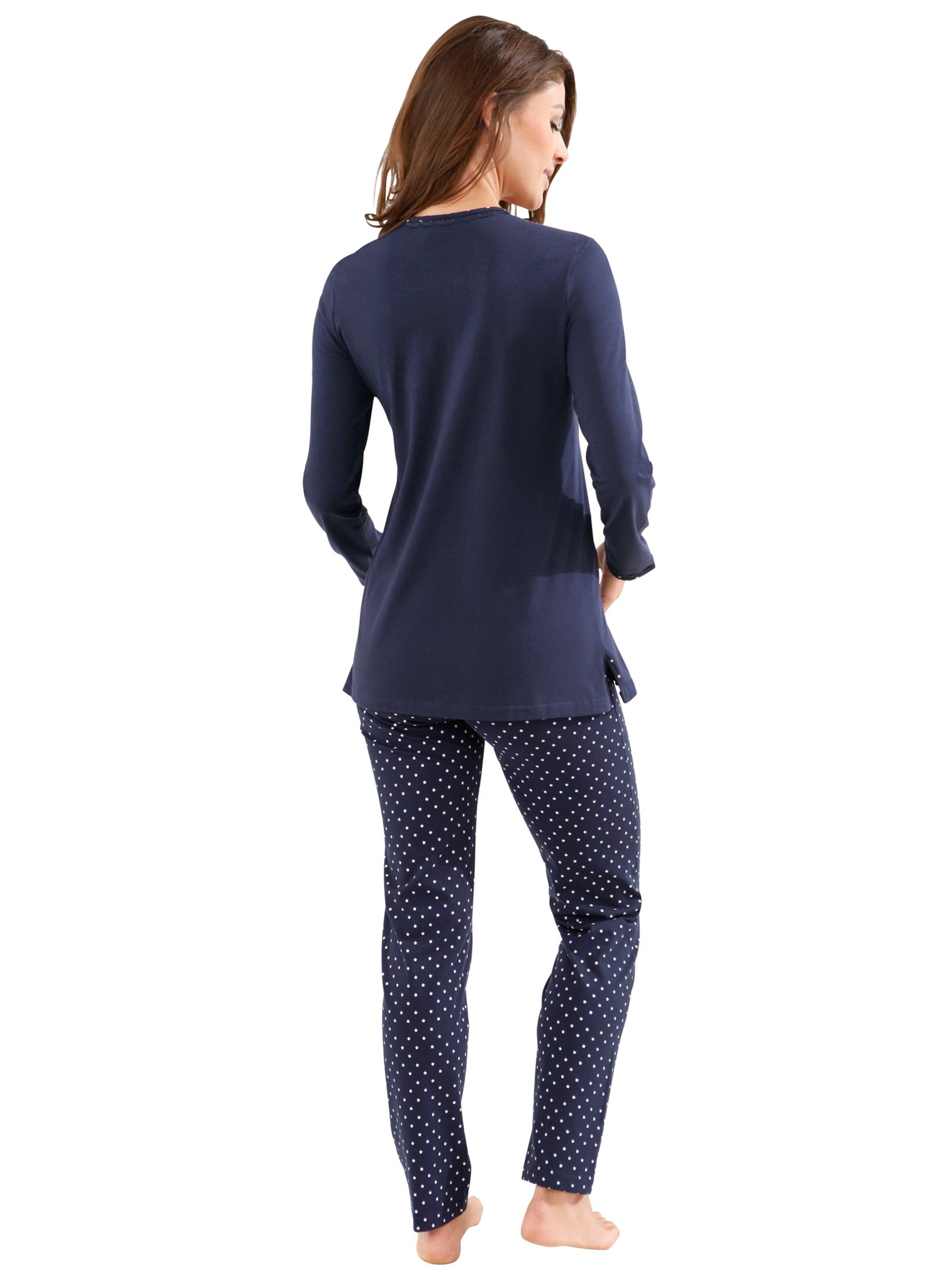 Ringella Schlafanzug - marine-bedruckt