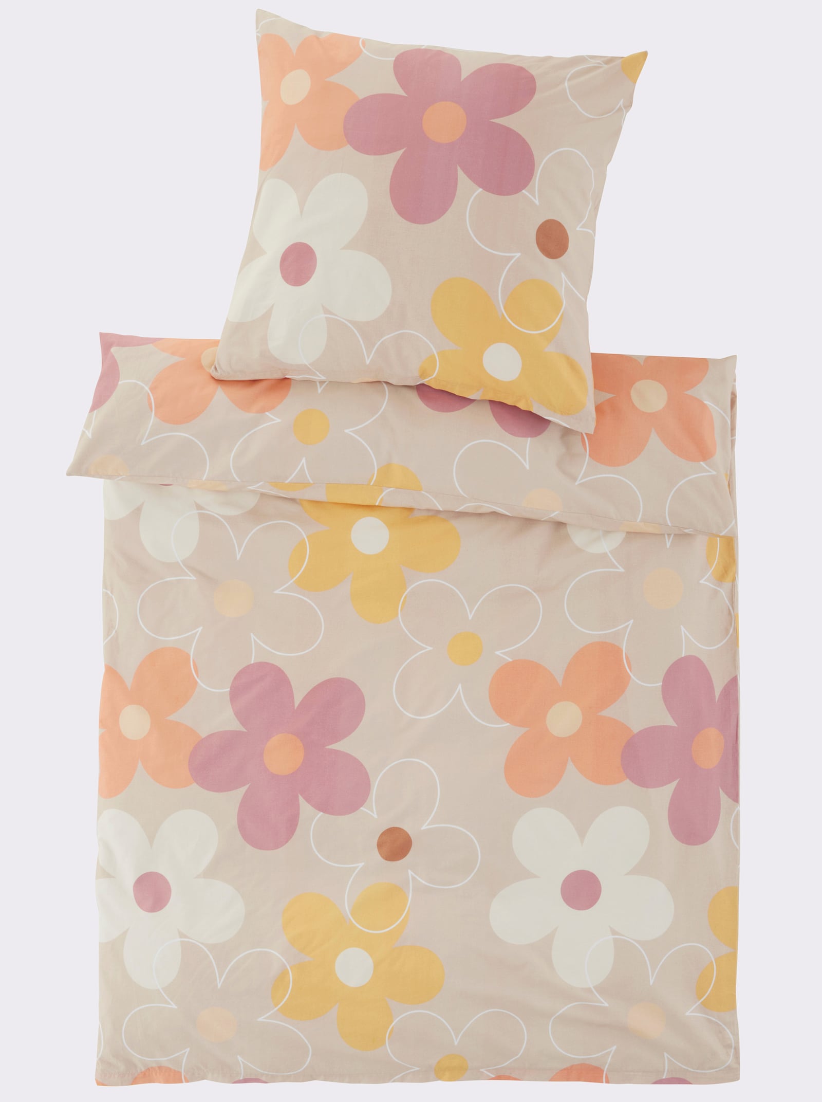 heine home Bettwäsche - sand-apricot-bedruckt
