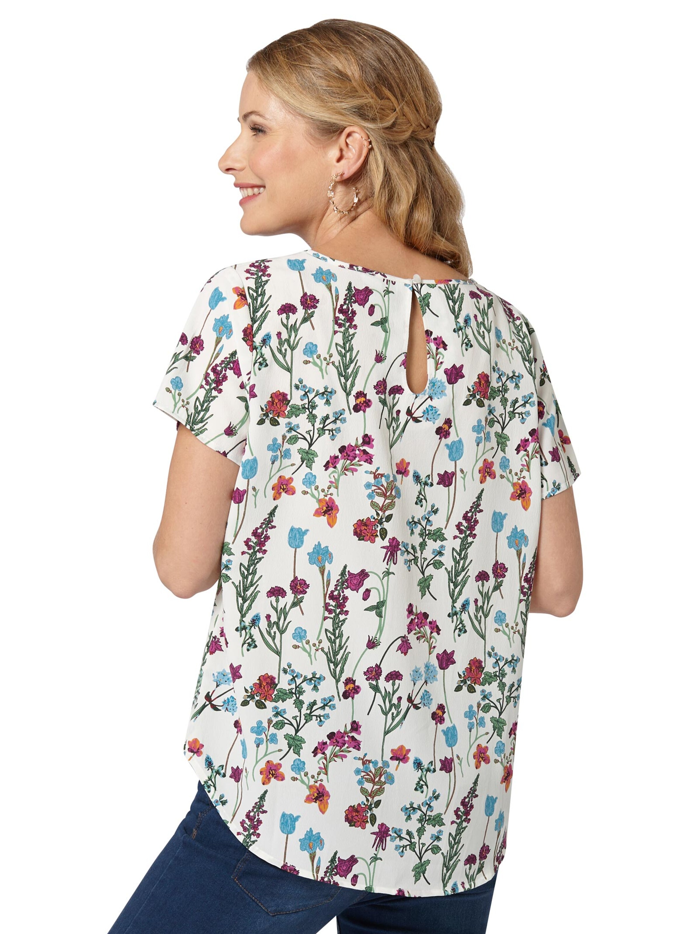 Bluse - weiß-bedruckt