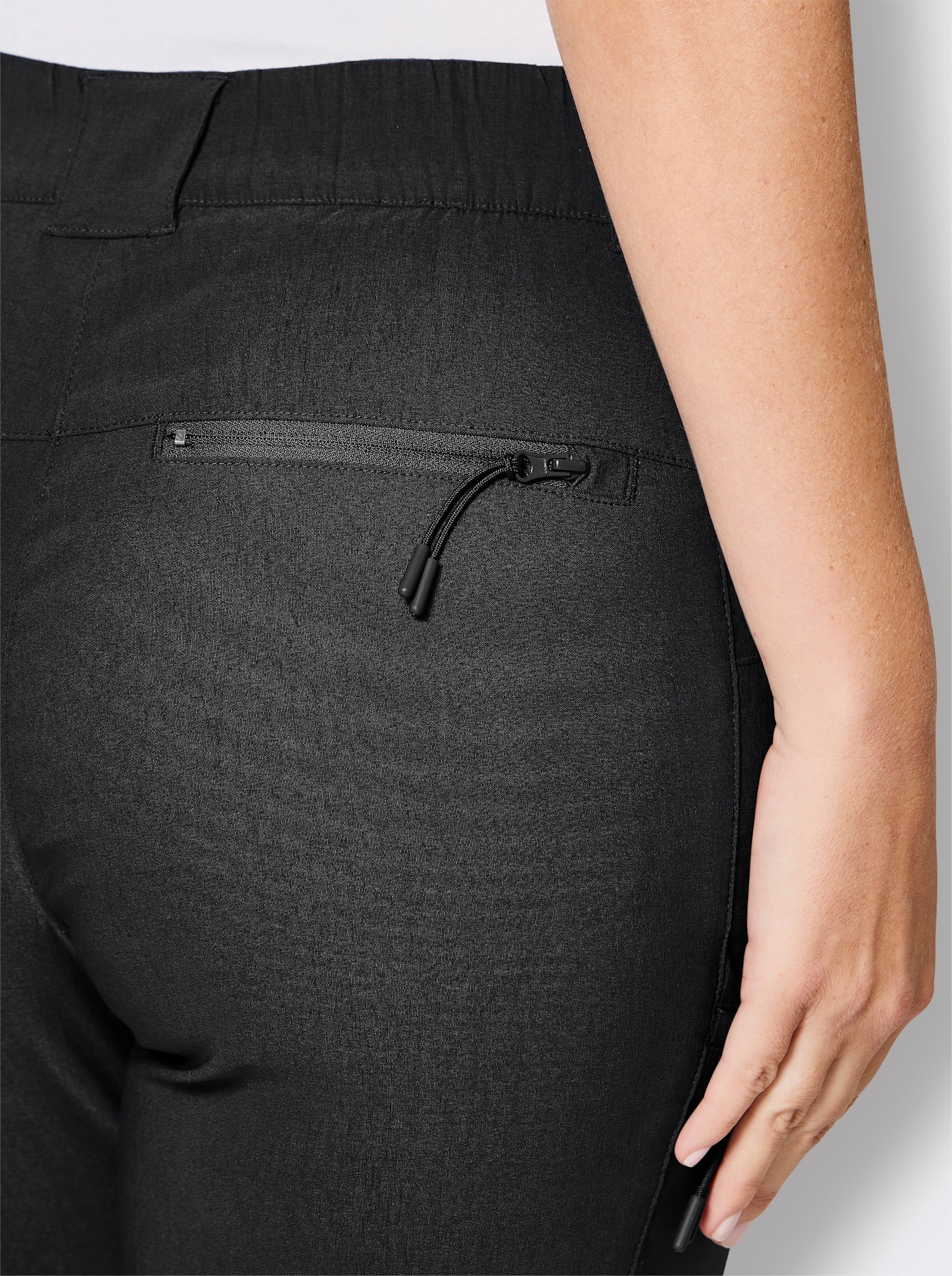 Catamaran Sports Trekkinghose mit Reißverschluss-Taschen hinten - schwarz