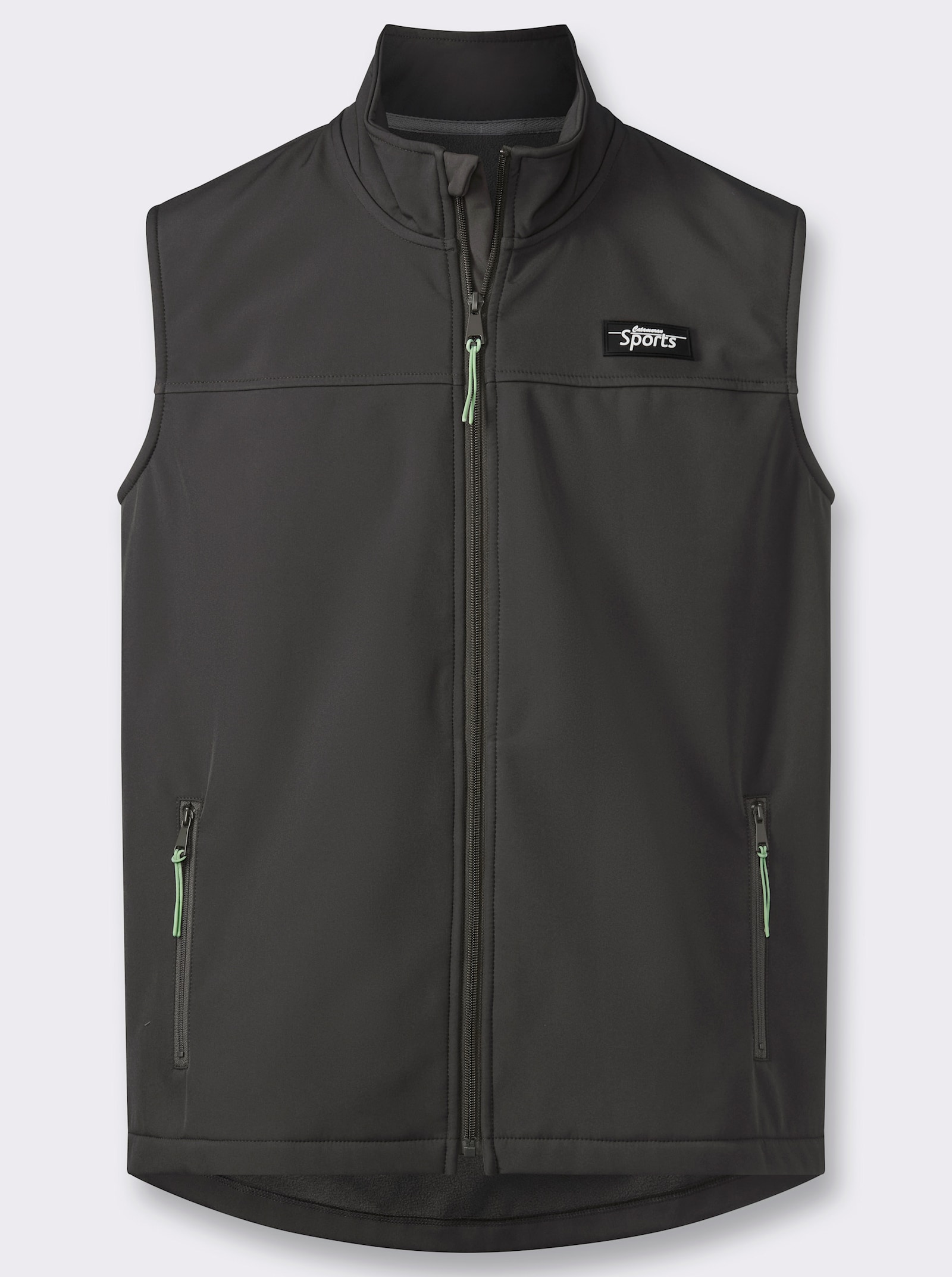 Catamaran Sports Softshellweste mit Reißverschluss-Taschen - graphit