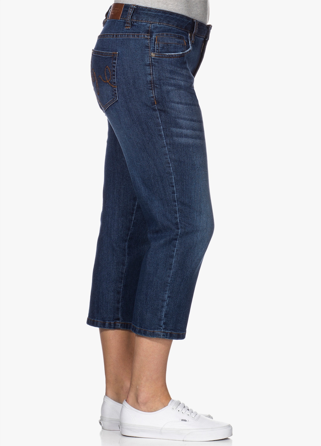 sheego Caprijeans - blue denim