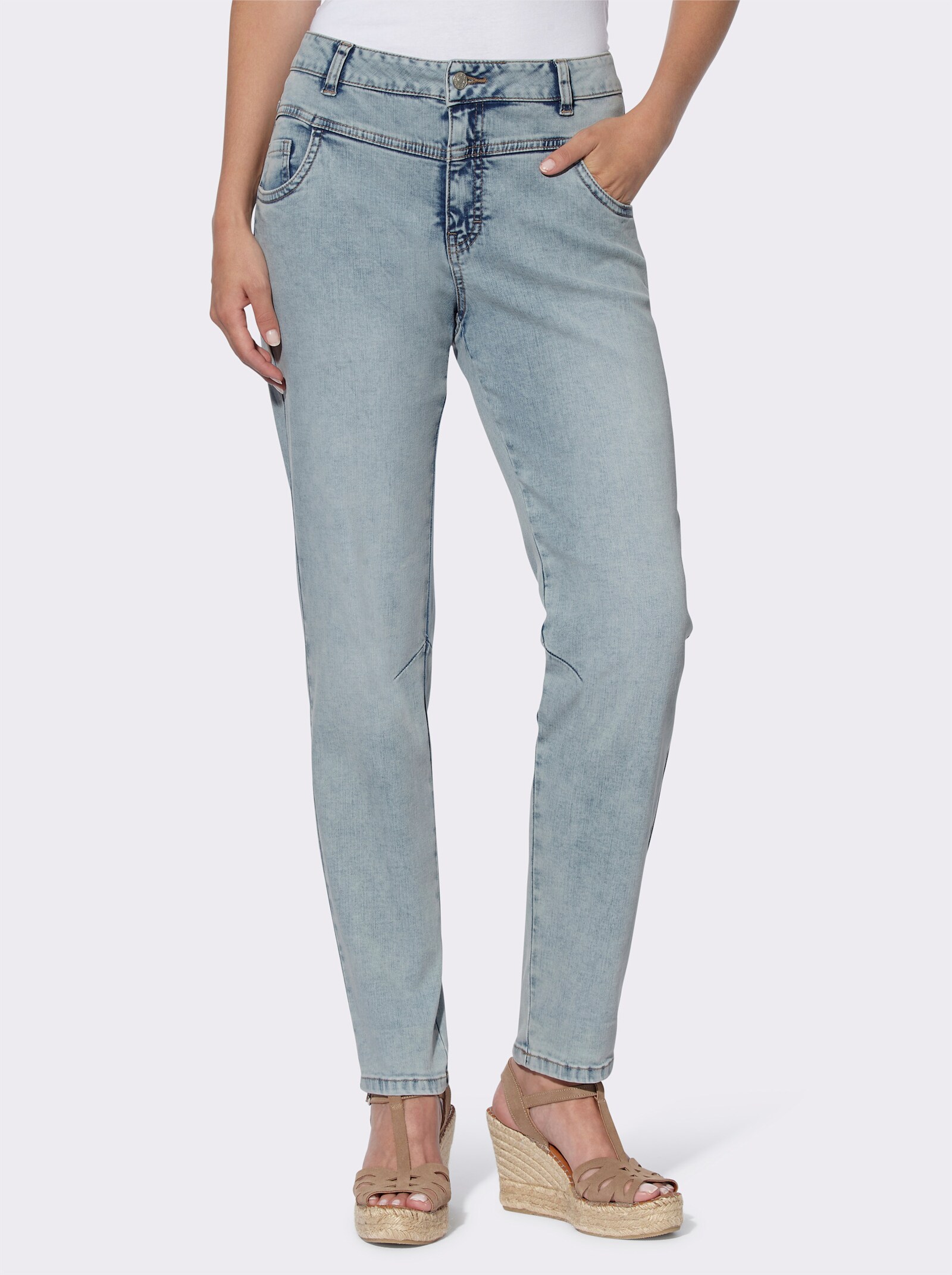 heine Jeans in modischer Waschung - blue-bleached