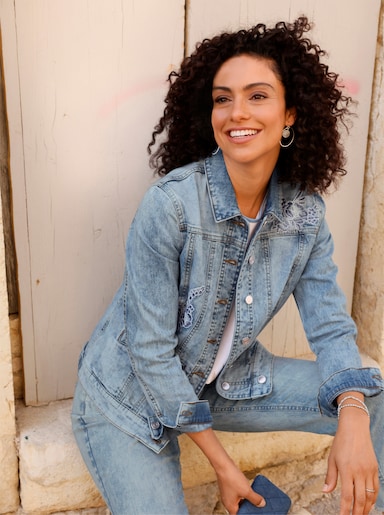 Jeansjacke - blue-bleached