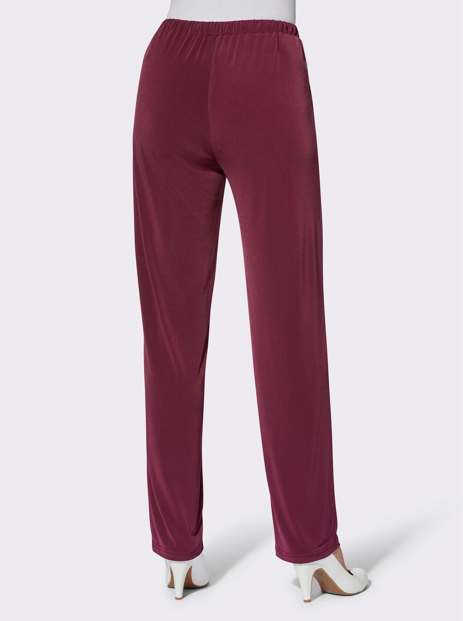 Jerseyhose in leichter Qualität - bordeaux