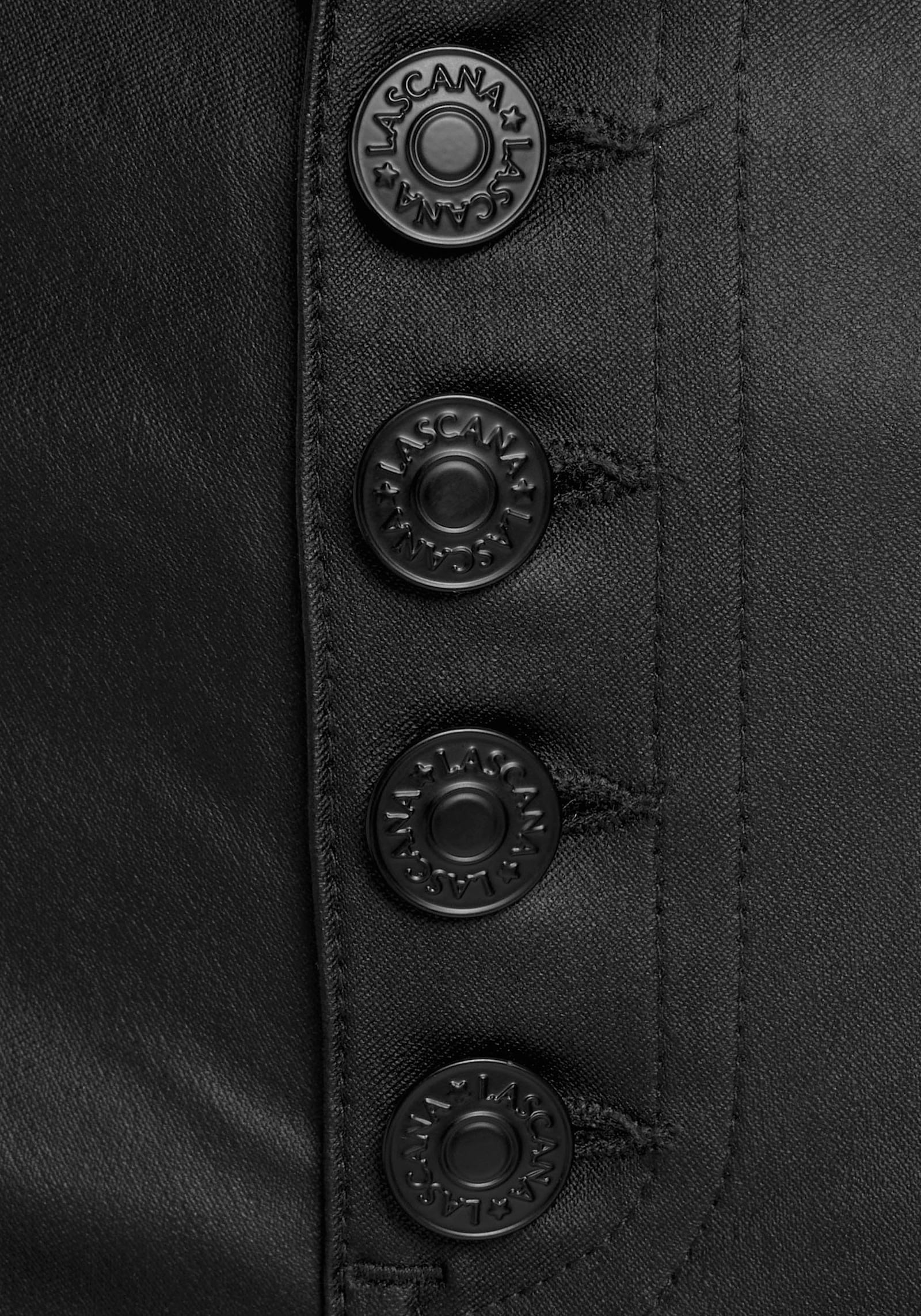 LASCANA Lederimitathose - schwarz