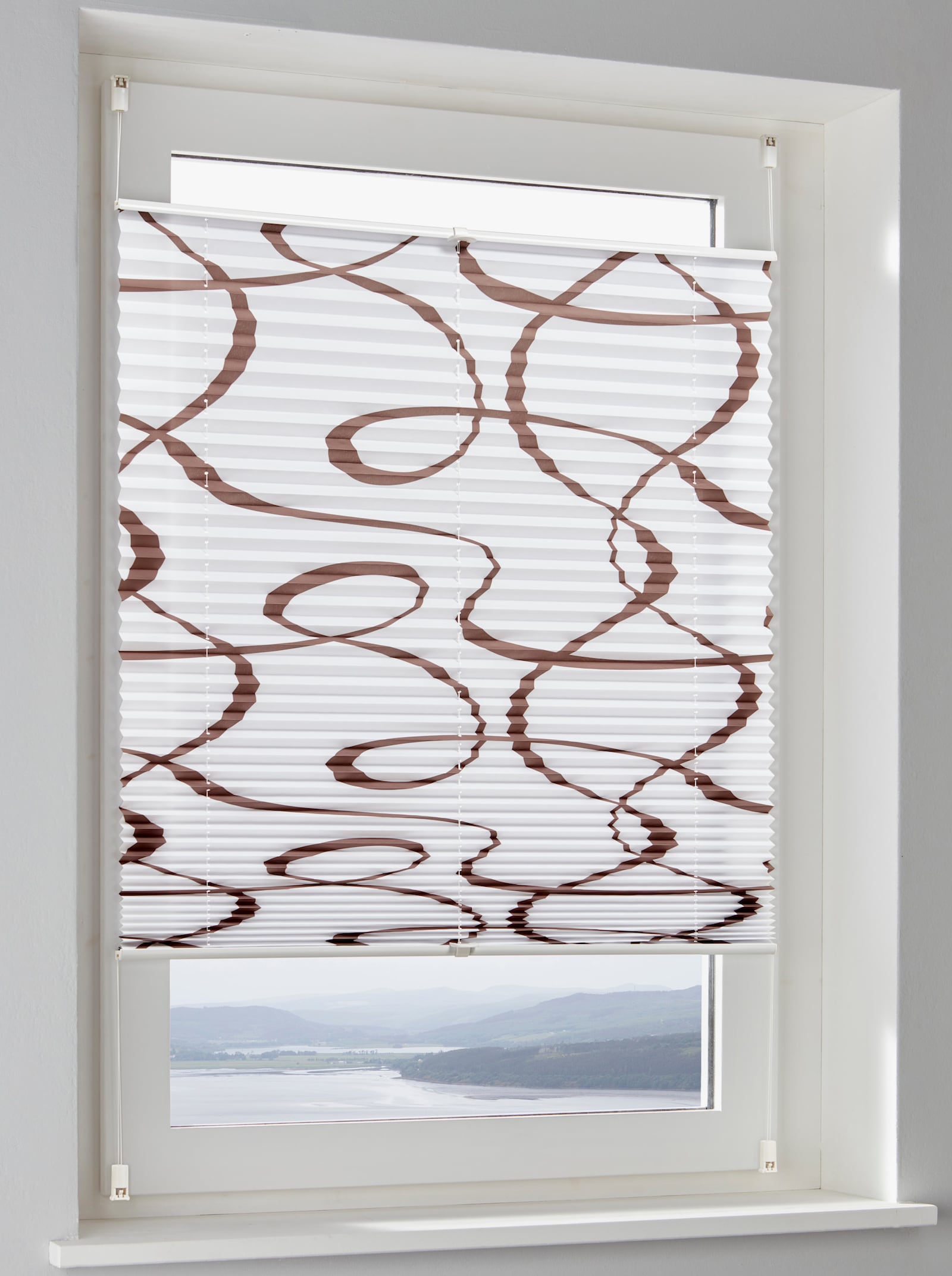 heine home Plissee-Jalousie - weiß-braun