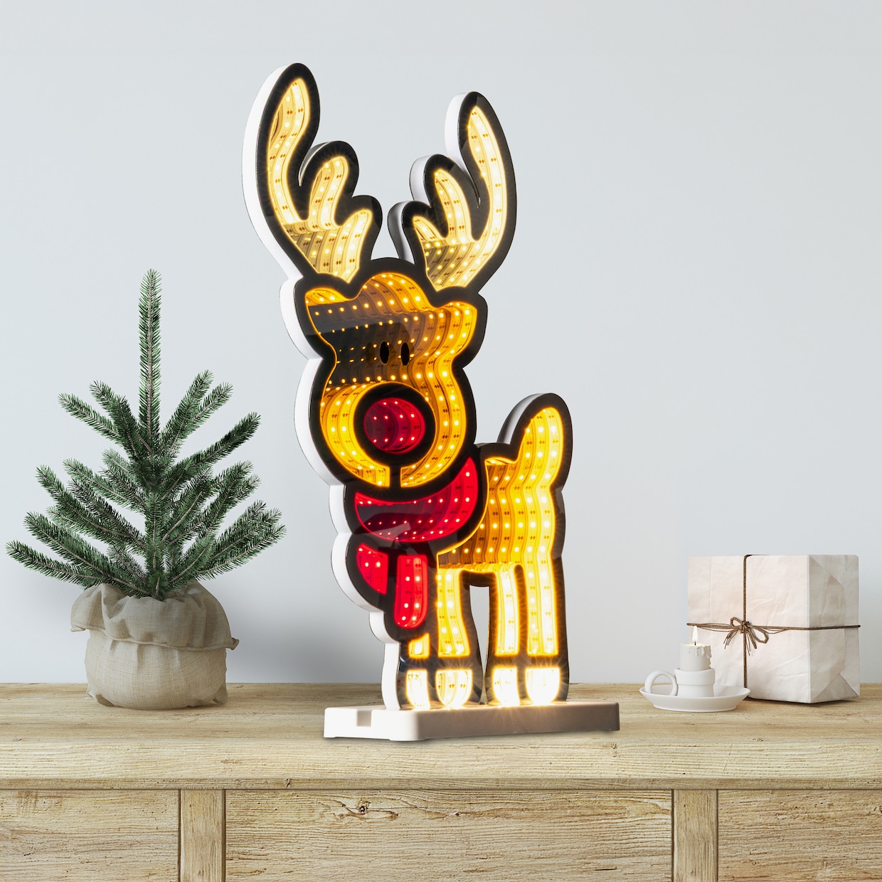 my home LED Dekofigur - warmweiß, rot, orange