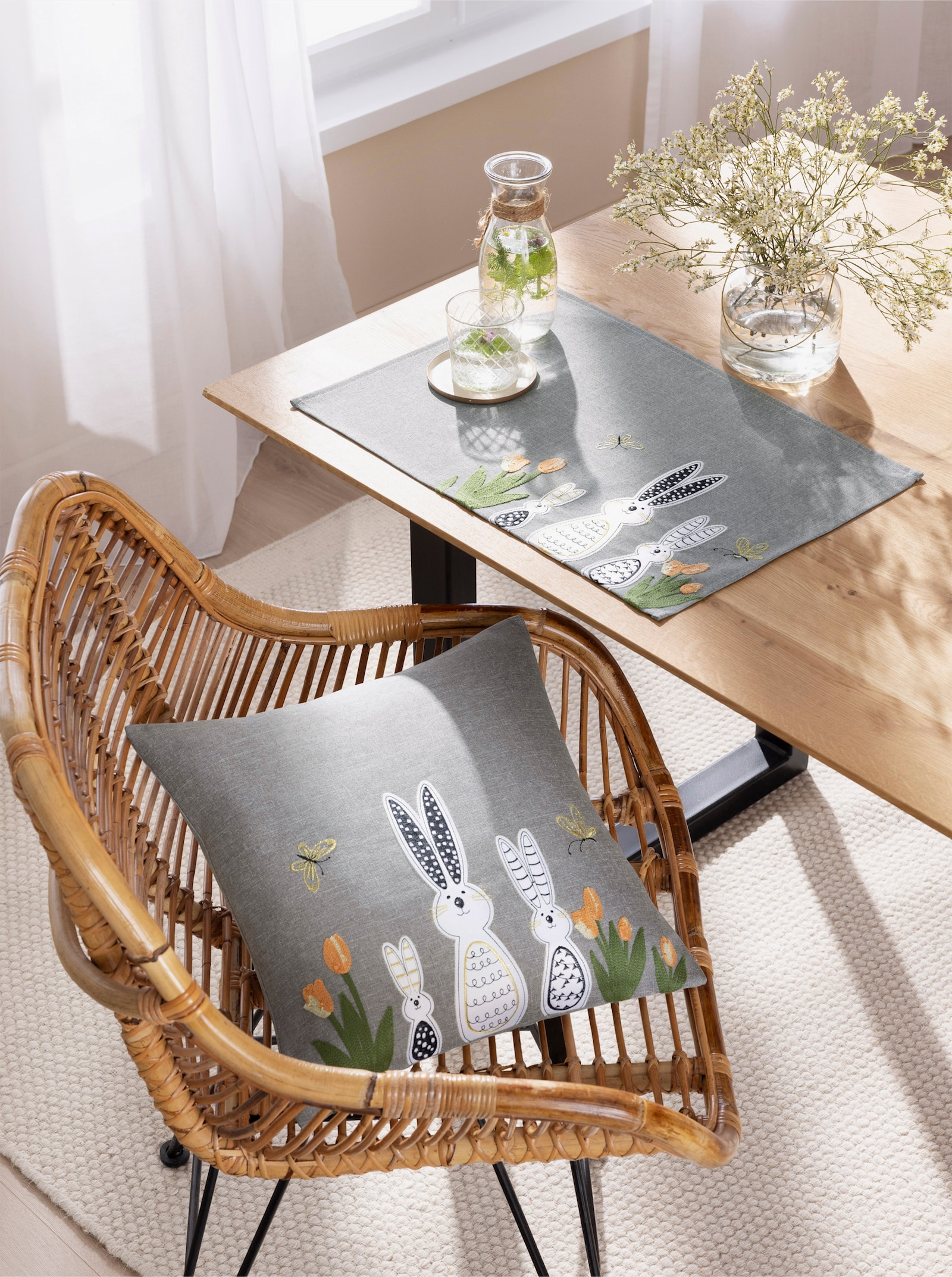 Tischwäsche - hellgrau