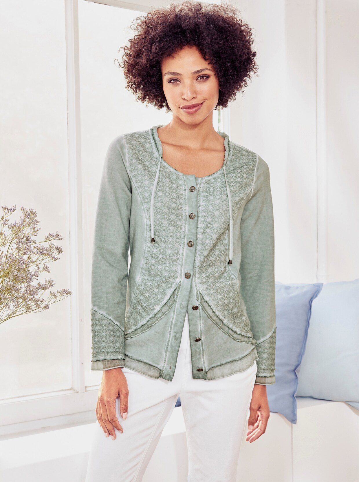 heine Jersey-Blazer - kalkmint