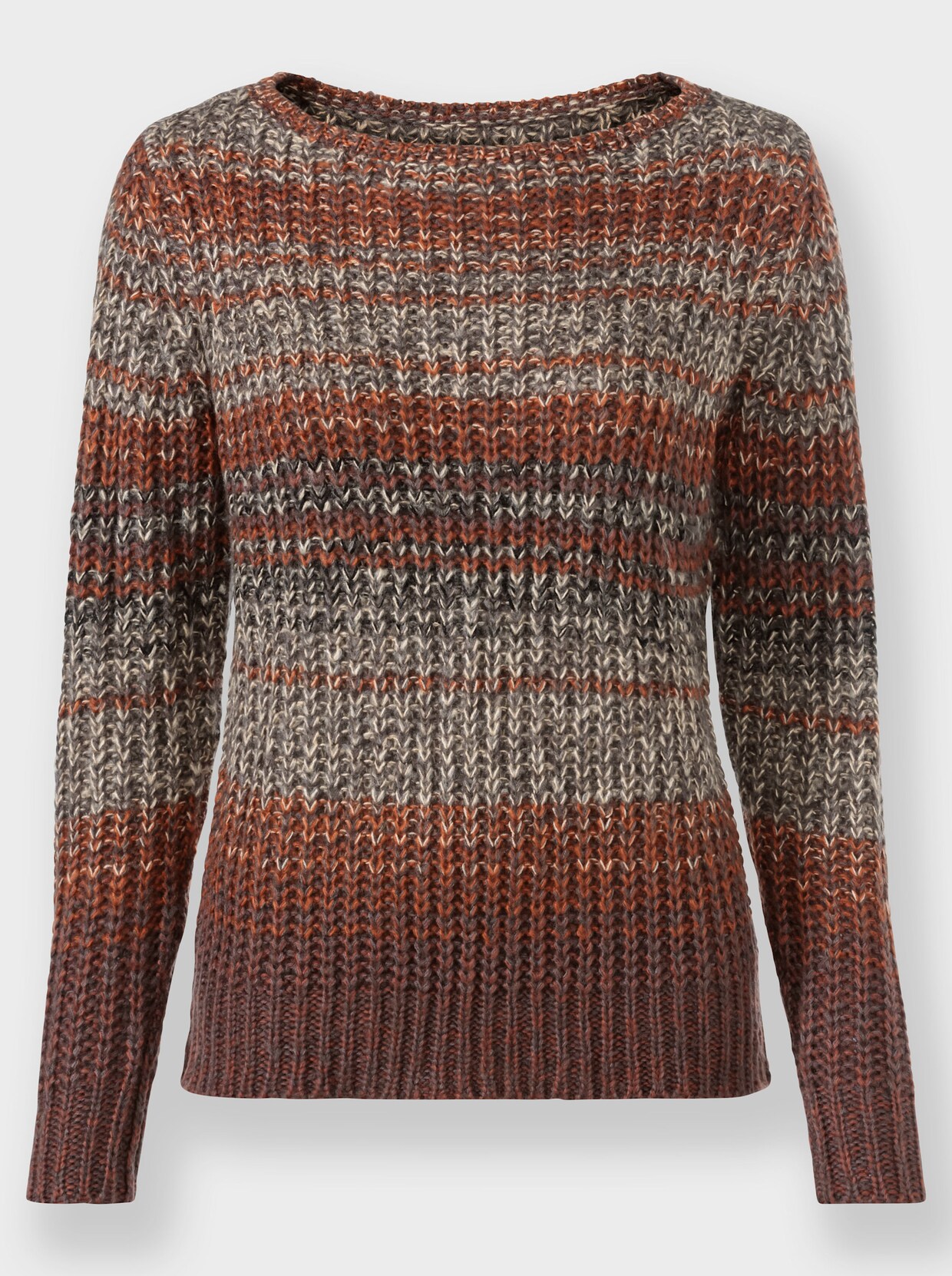 Pullover - roestrood gedessineerd