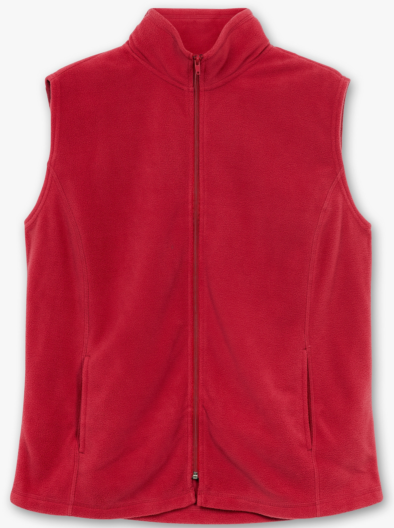 Fleeceweste mit Antipilling-Ausrüstung - weinrot