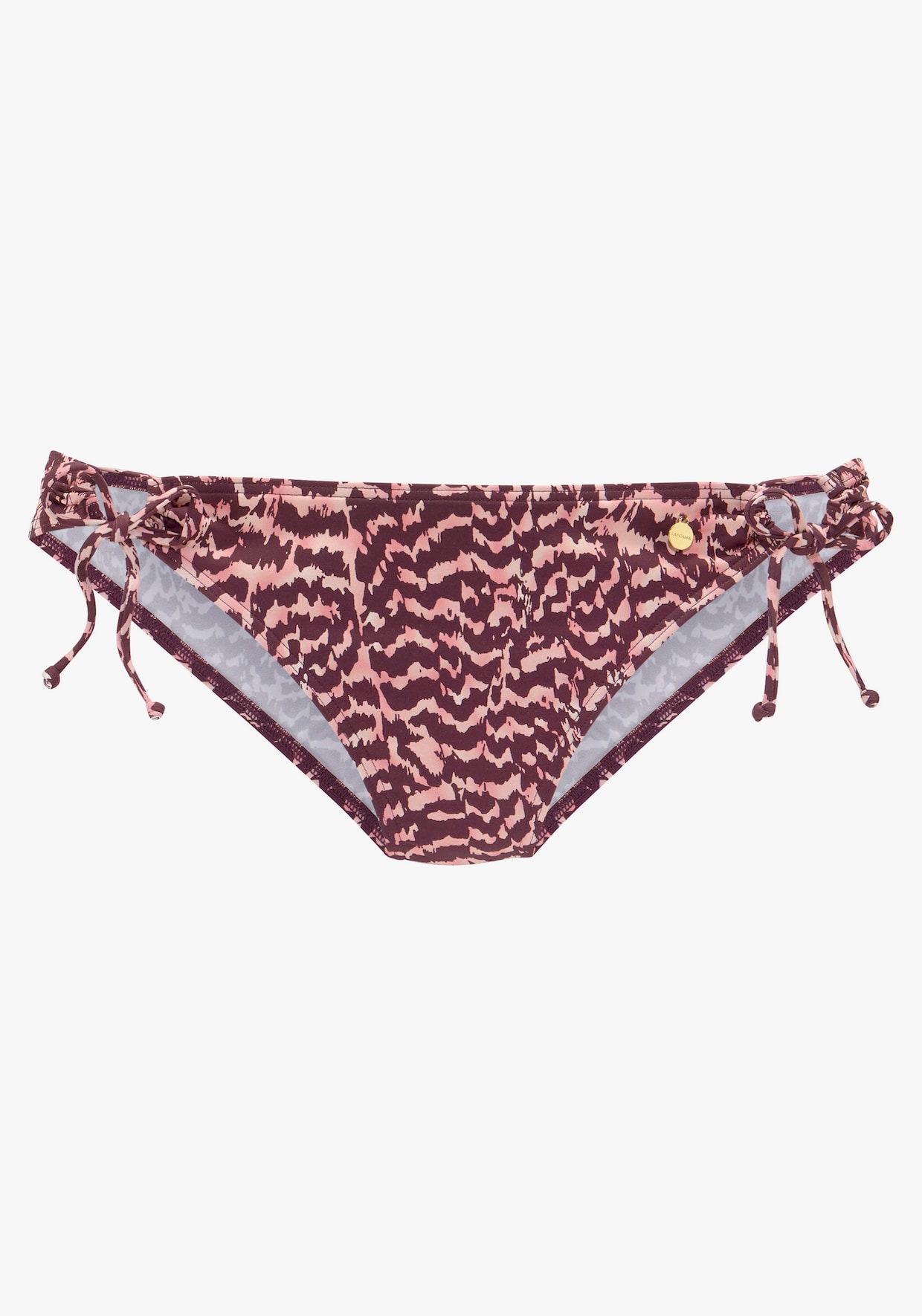 LASCANA Bikini-Hose - bordeaux bedruckt