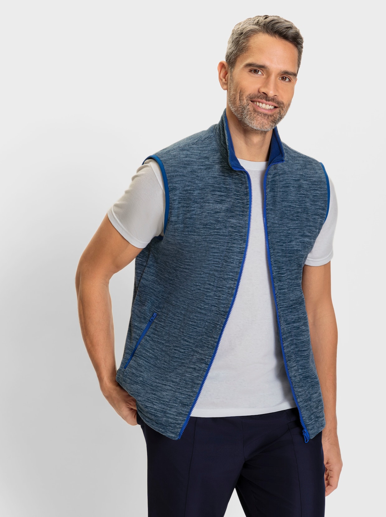 Catamaran Sports Gilet van tricotfleece - koningsblauw gemêleerd