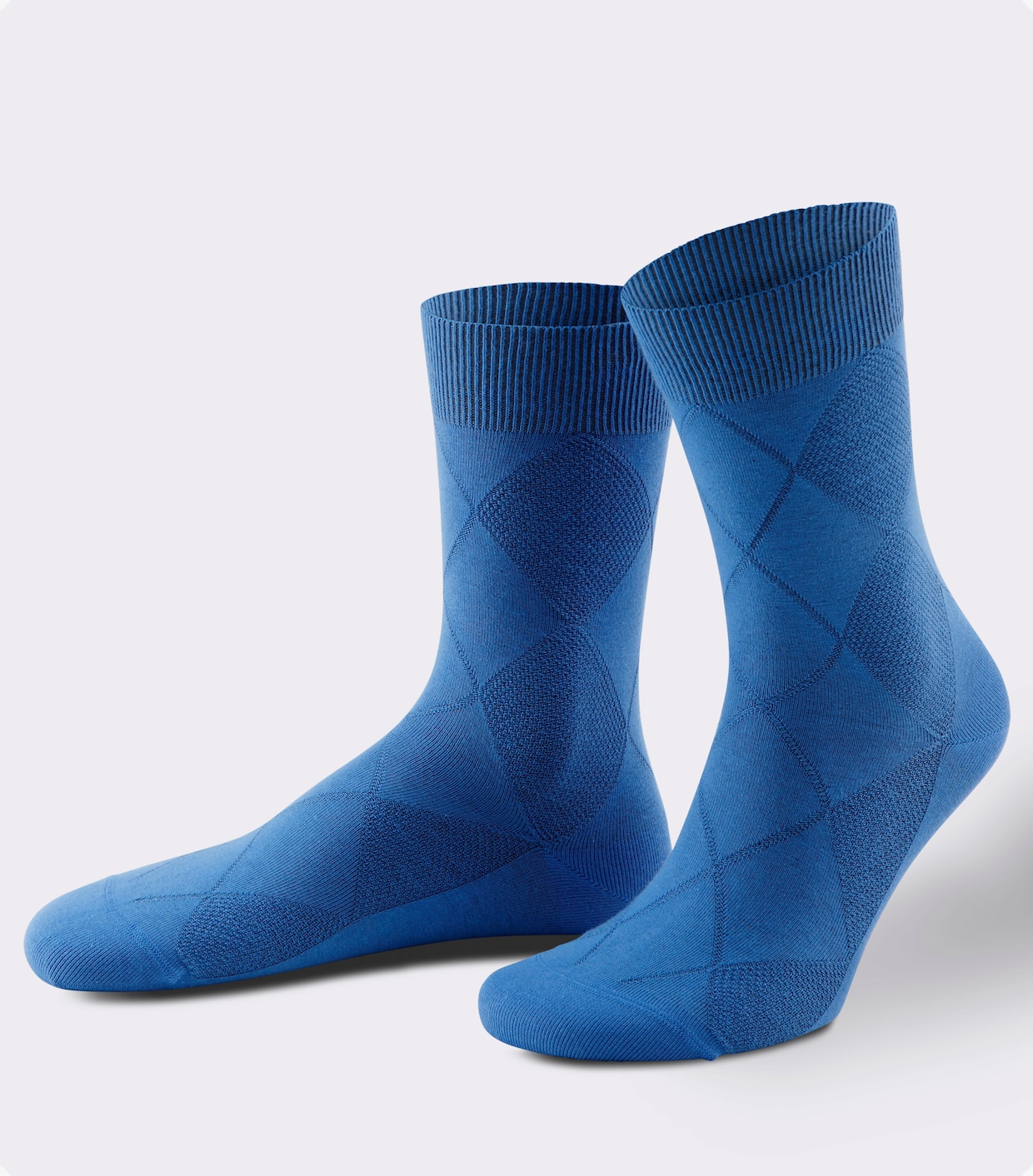Rogo Herren-Socken - schwarz + dunkelblau