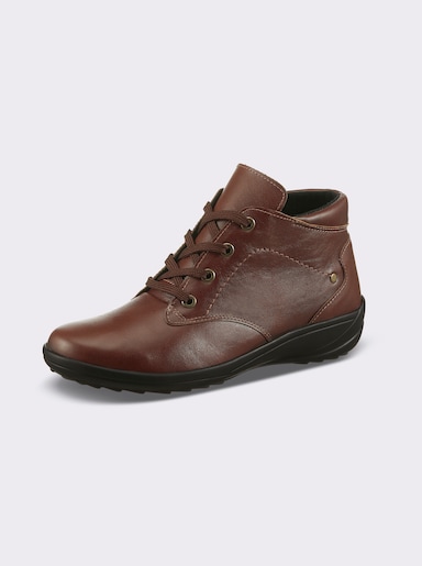 airsoft comfort+ Schnürstiefelette - cognac