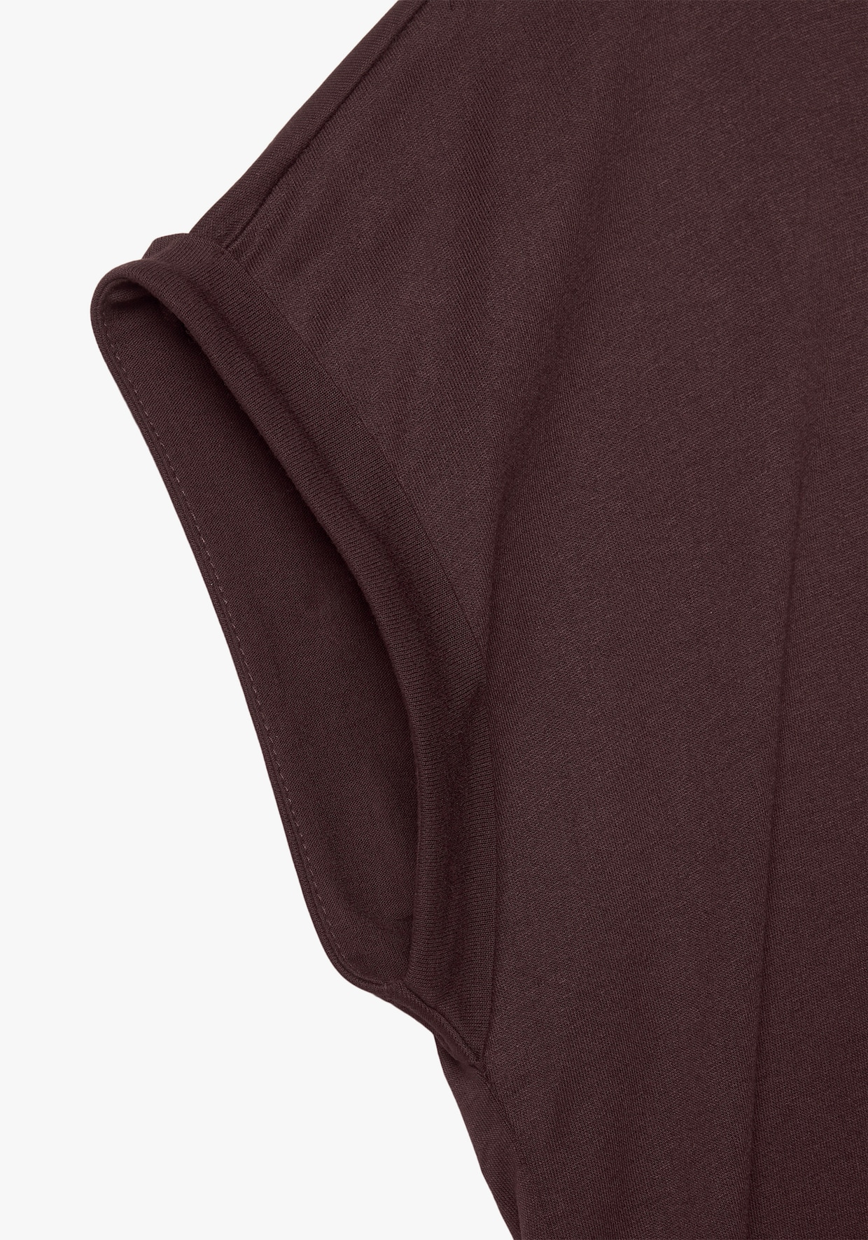 LASCANA Kurzarmshirt - aubergine