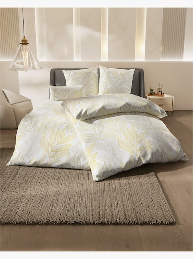 Dormisette Bettwäsche - champagner-gelb-bedruckt