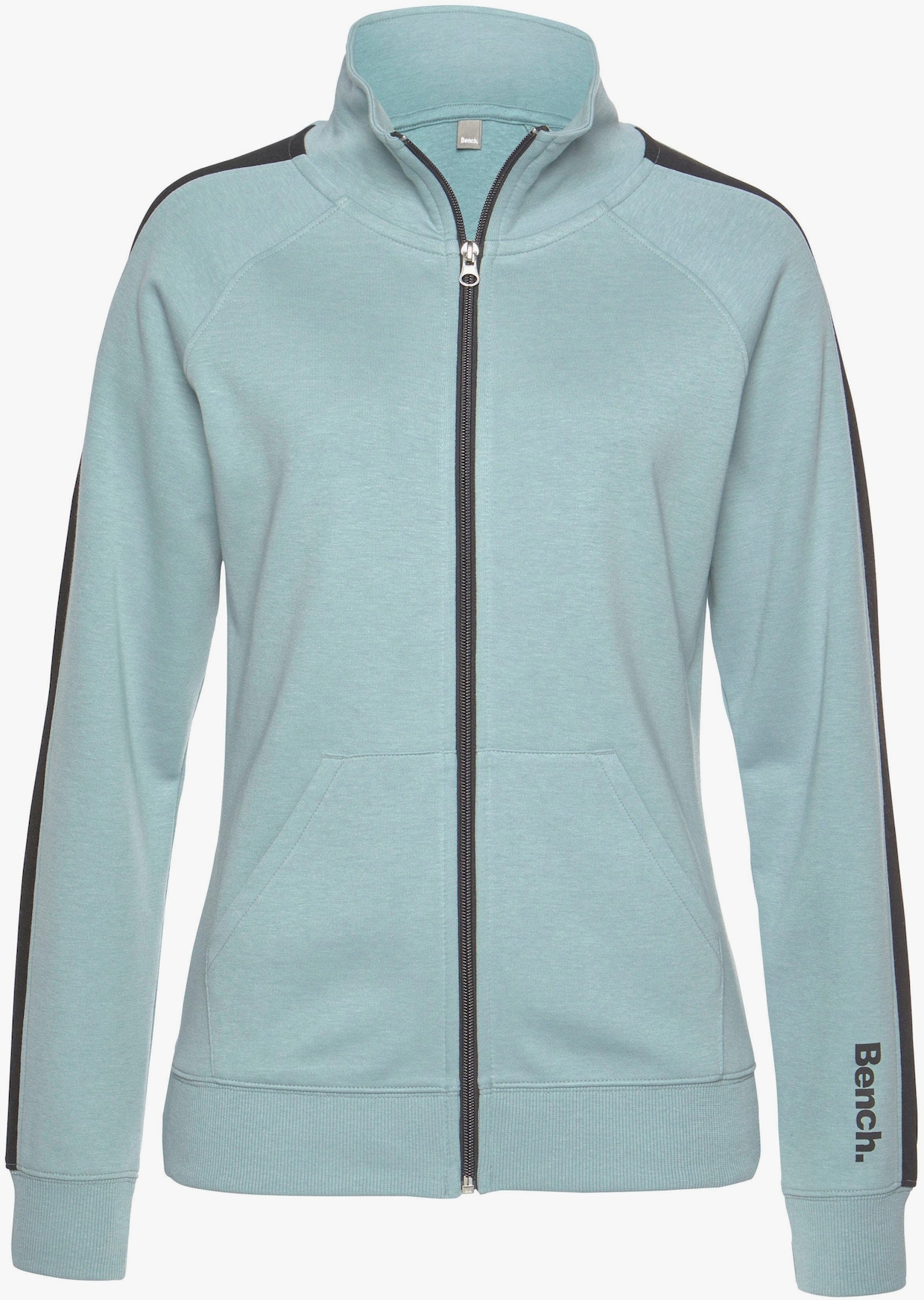 Sweatjacke - mint-schwarz