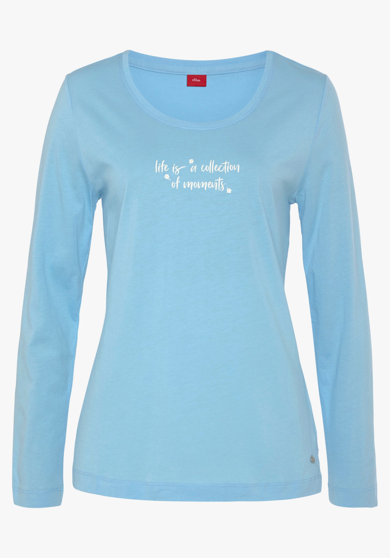 s.Oliver Haut de pyjama - bleu ciel