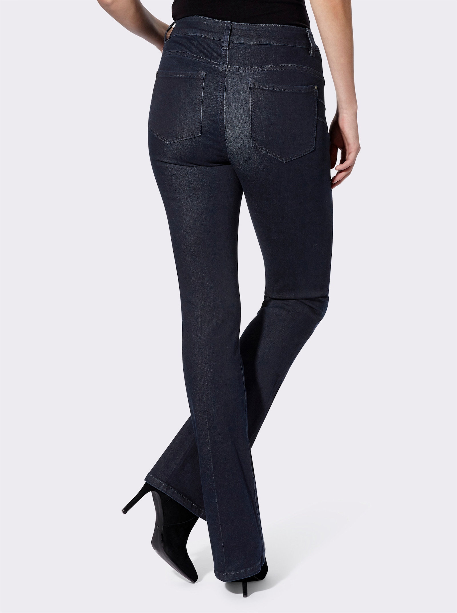 heine Jean bootcut push-up - bleu foncé