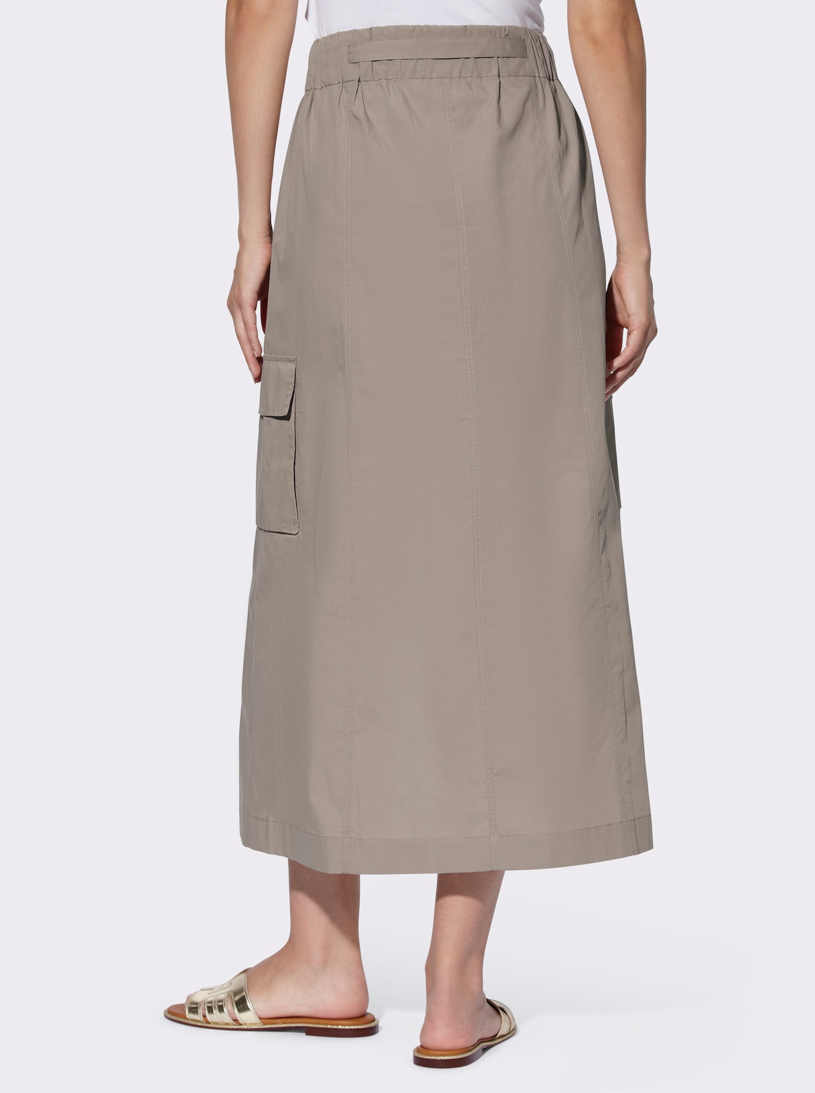 heine Cargorock mit Dehnbund und Cargo-Taschen - sesam