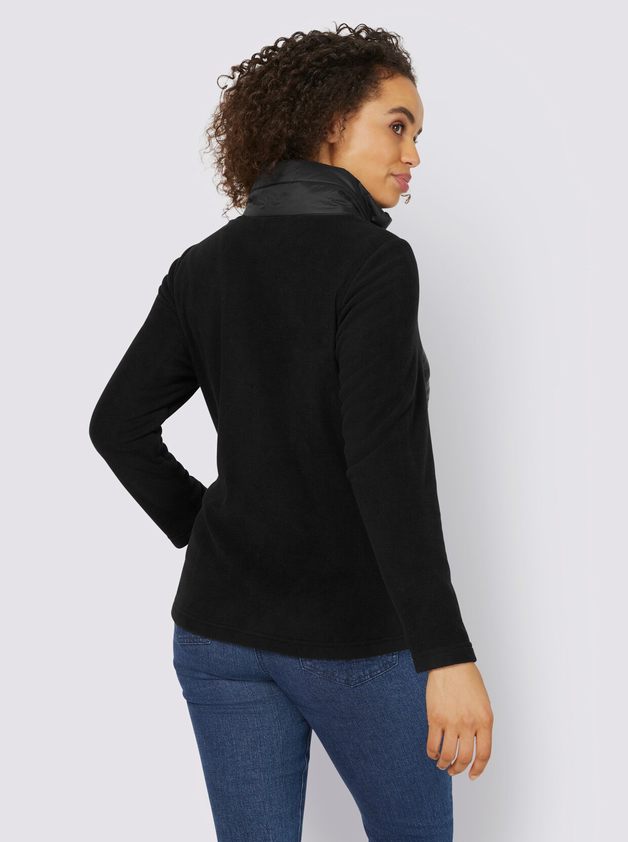 heine Fleece-Jacke - schwarz
