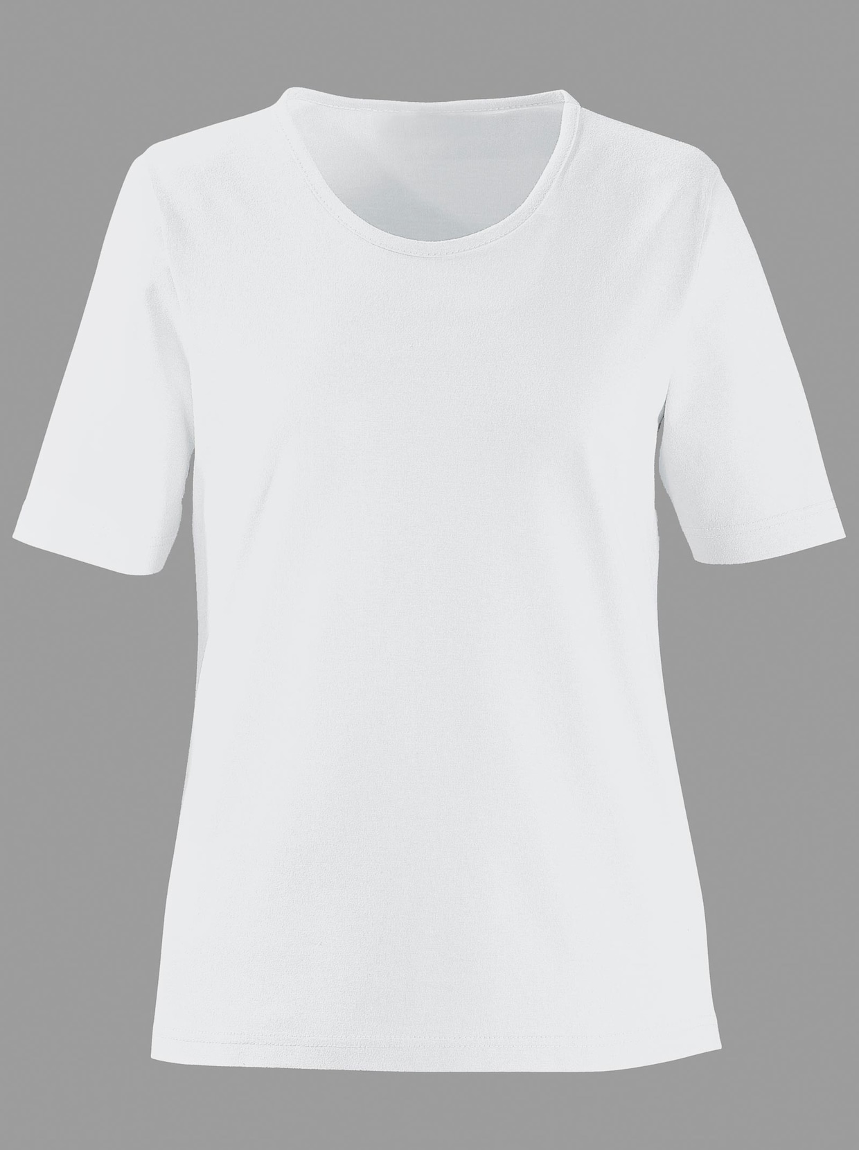 T-shirt à encolure ronde - blanc