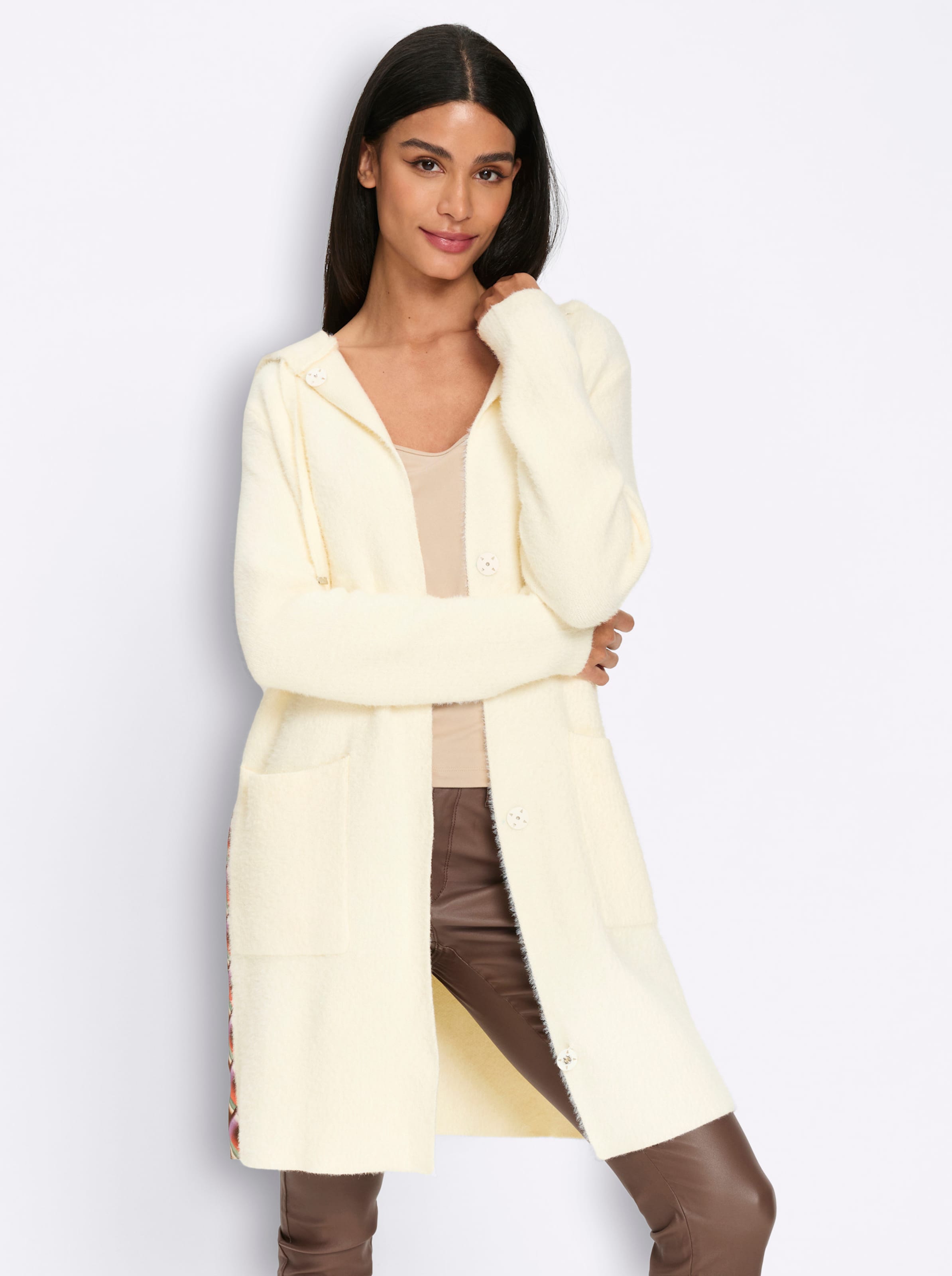 Jacquardstrickjacke